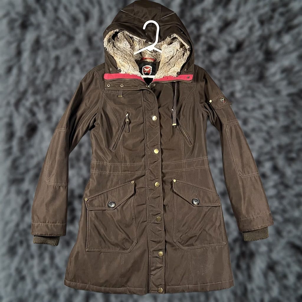 Madison VINTAGE 1 Madison Expedition Coat Womens XS Brown Heritage Collection Faux Fur Parka Size XS / US 0-2 / IT 36-38 - 1 Thumbnail