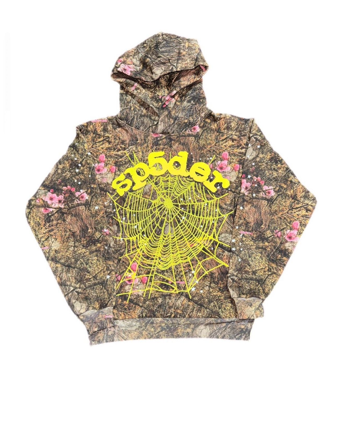 image of Hype x Spider Worldwide Sp5Der Real Tree Hoodie in Brown, Men's (Size Small)