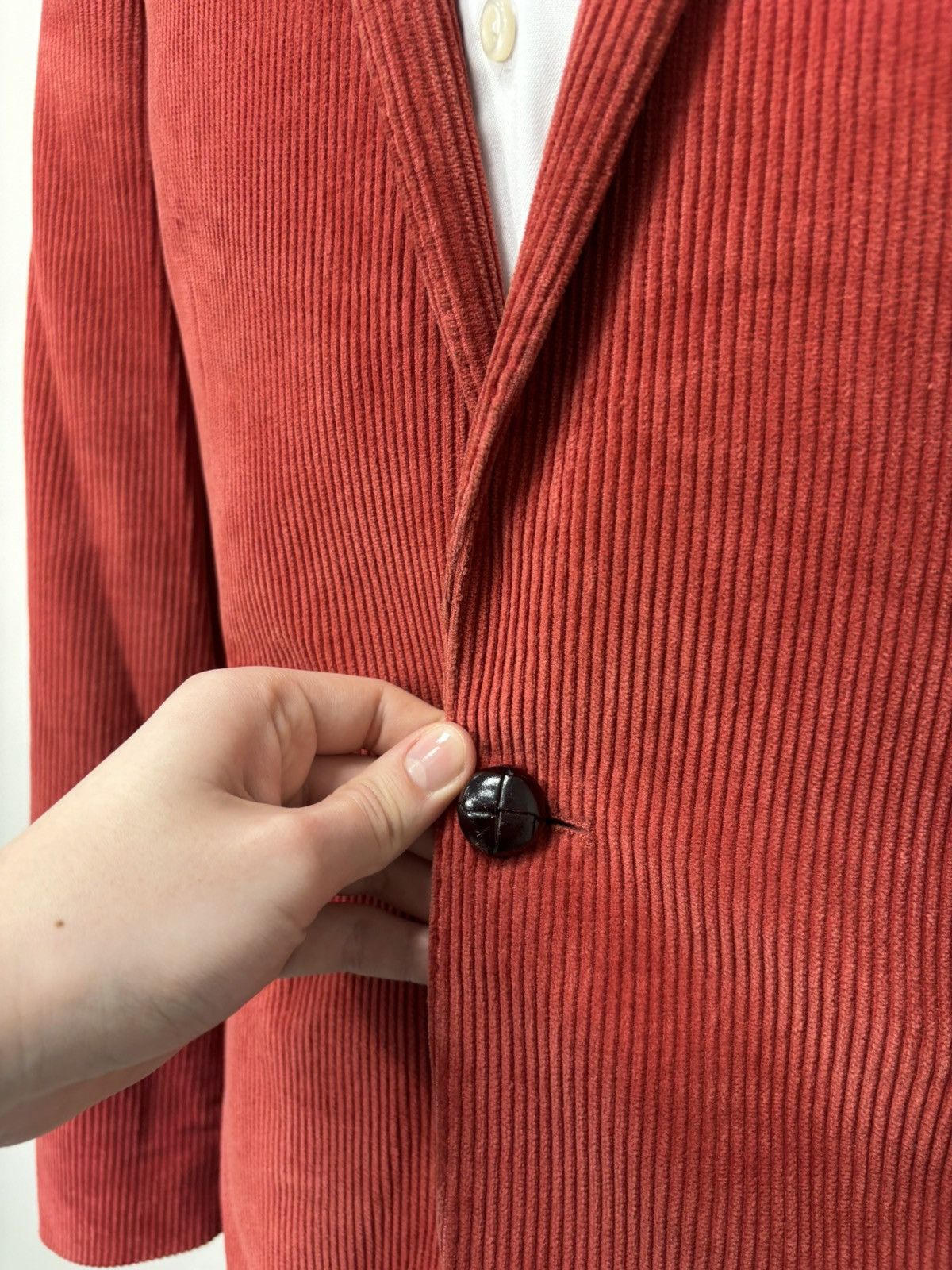 Other UK Holland Esquire Men’s Red Corduroy Blazer Jacket Sport Coat Size 38R - 9 Thumbnail