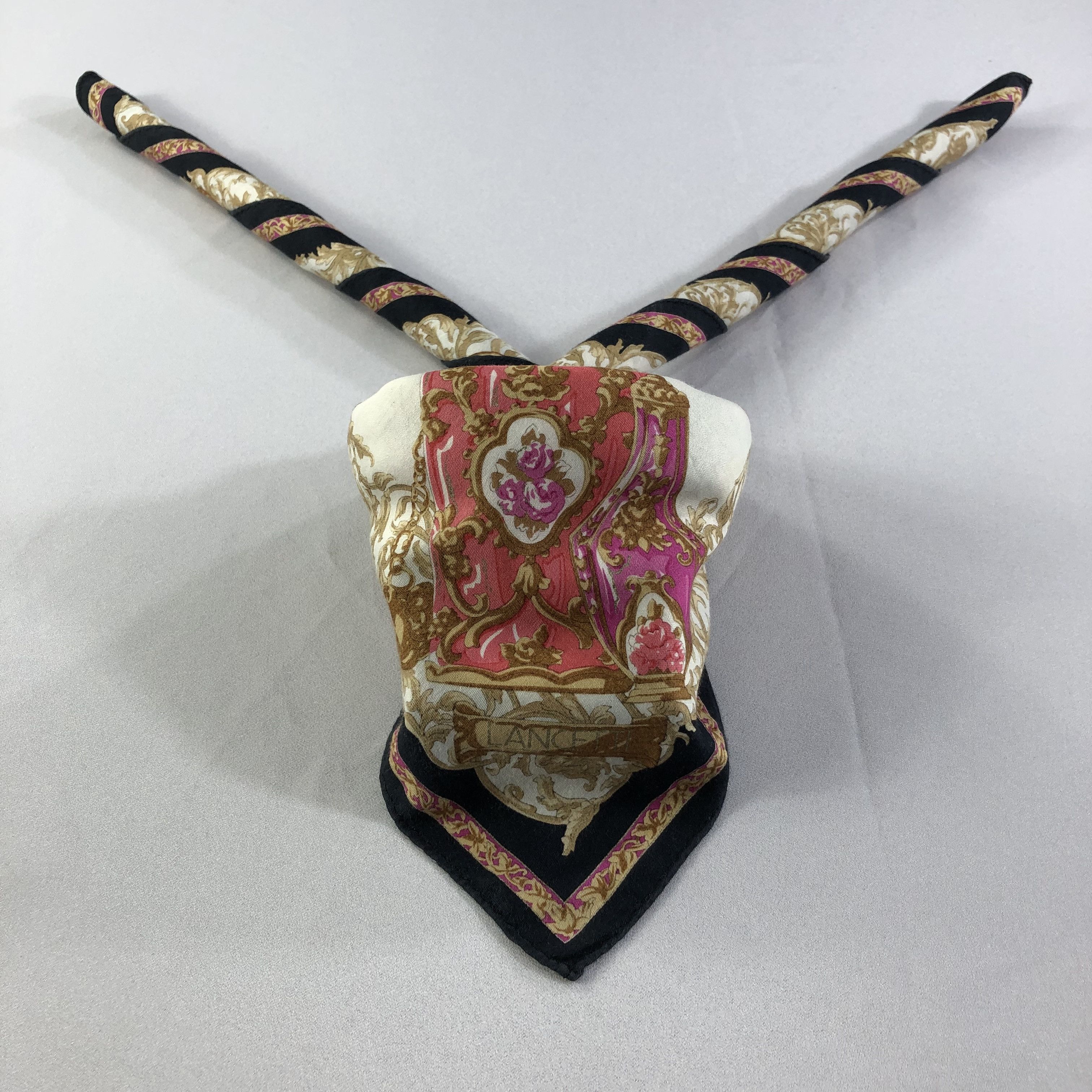 Lui di Lancetti Lancetti Baroque Handkerchief Neckerchief Bandana H1762 Size ONE SIZE - 2 Thumbnail
