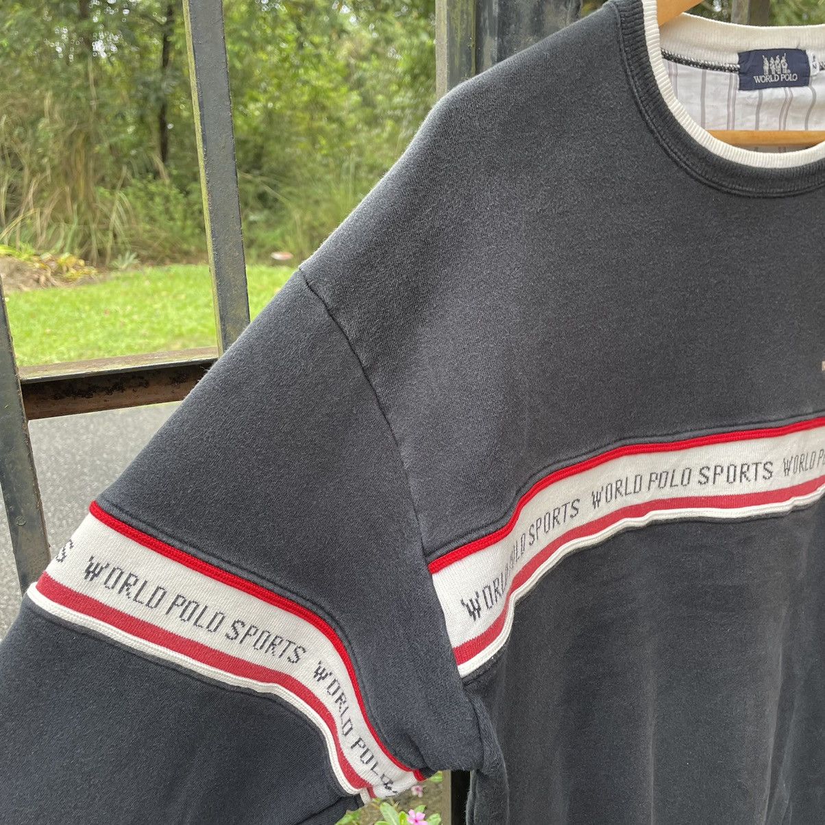 Polo Ralph Lauren × Vintage 🔥Vintage World Polo Sports Tapped Spellout Sweatshirts Size US M / EU 48-50 / 2 - 6 Thumbnail
