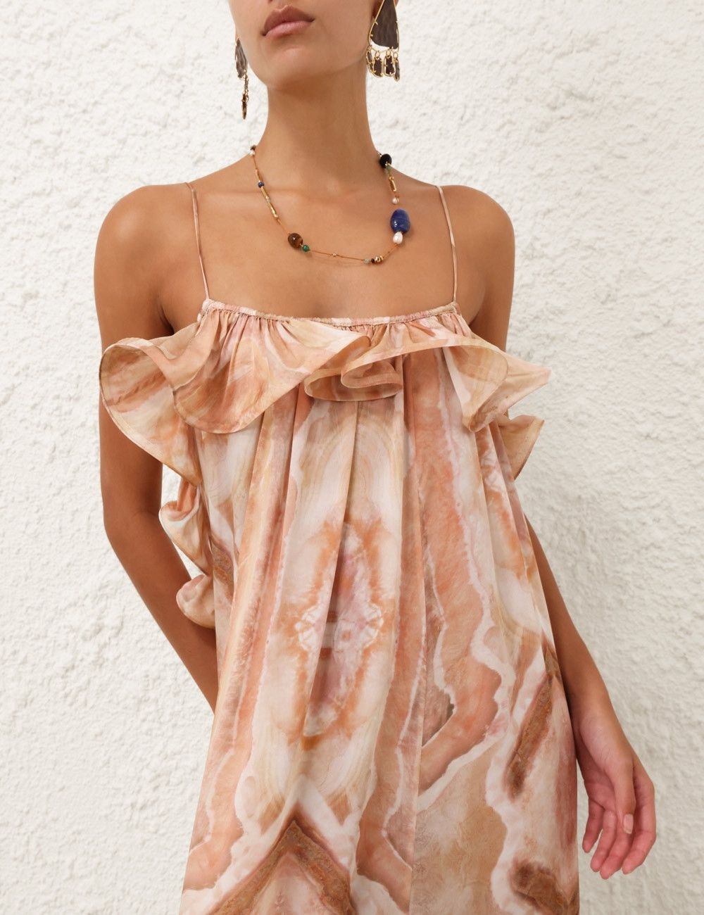 Zimmermann oc11z0226 Illuminate Flounce Gown In Multicolor Size XS / US 0-2 / IT 36-38 - 4 Thumbnail