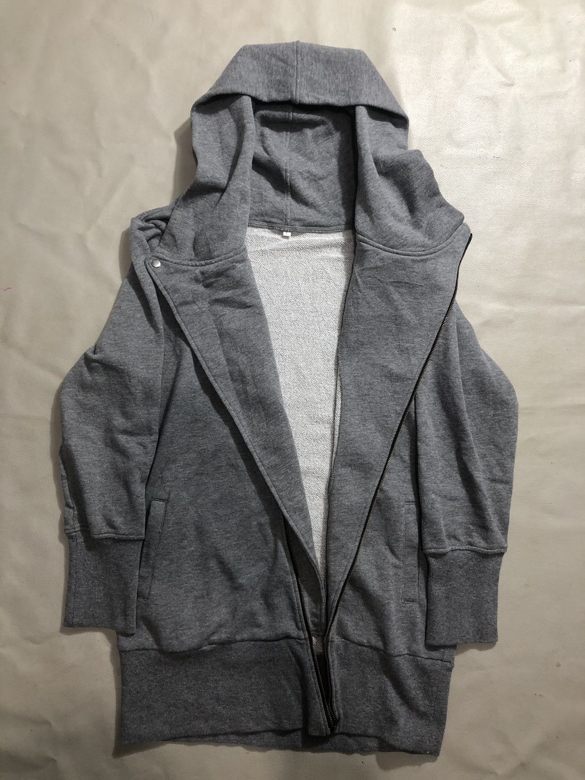 If Six Was Nine Gothic Asymmetrical Zip Hoodie Yohji Yamamoto Style Size US L / EU 52-54 / 3 - 2 Thumbnail