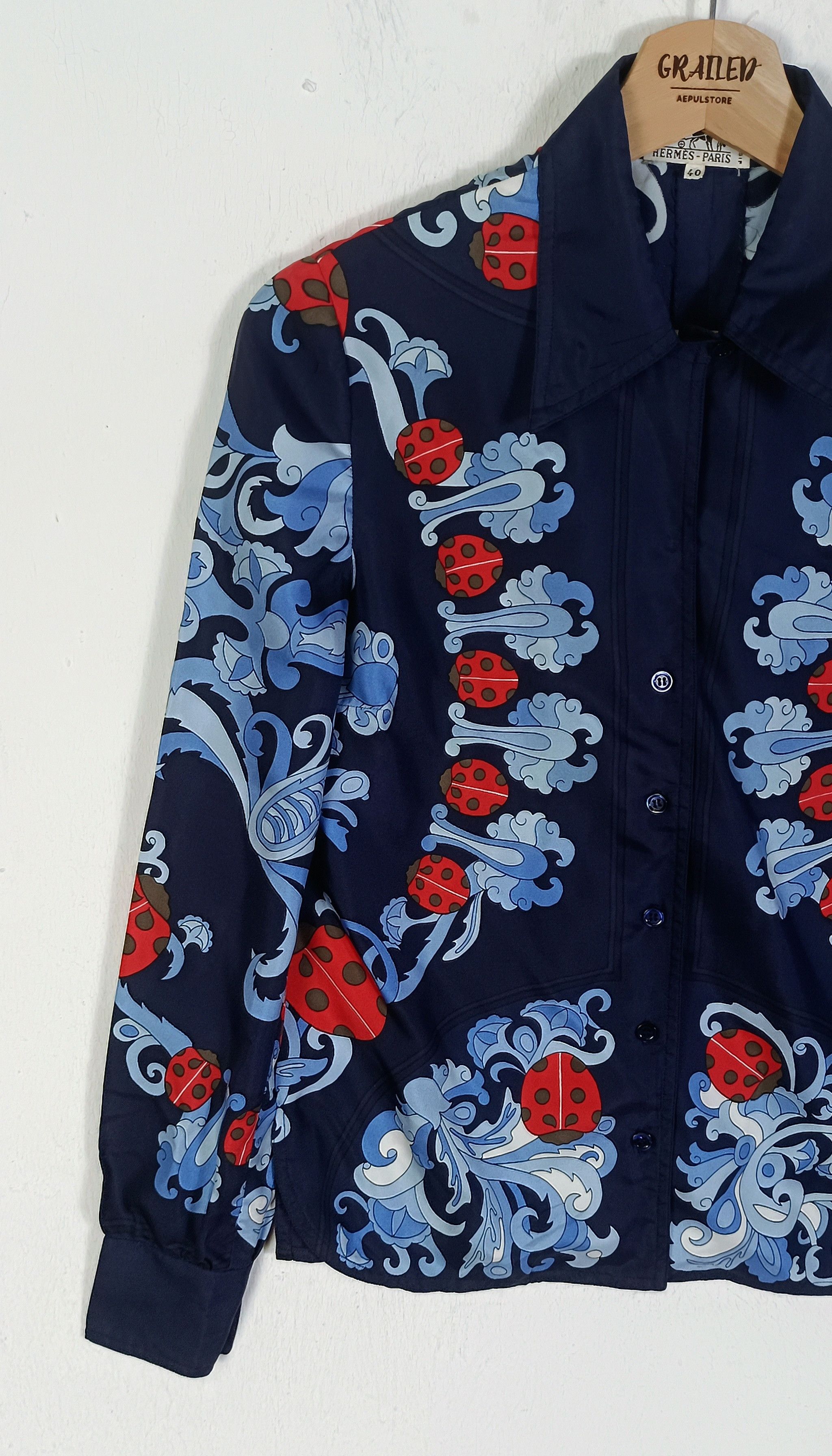 Hermes Vintage Hermes Coccinelles by Karin Swildens Silk Size S / US 4 / IT 40 - 5 Thumbnail