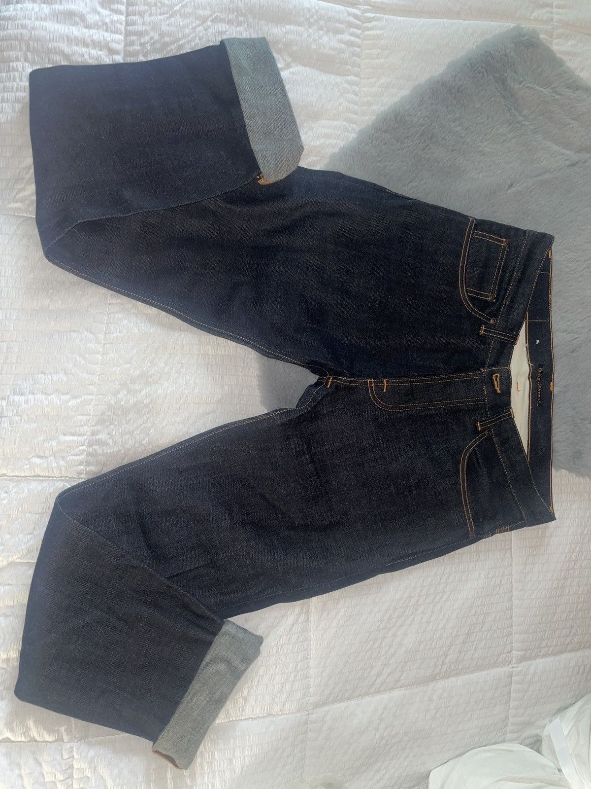 Nudie Jeans Limited edition Nudie jeans dry yoke embo size 32 Size US 32 / EU 48 - 1 Thumbnail