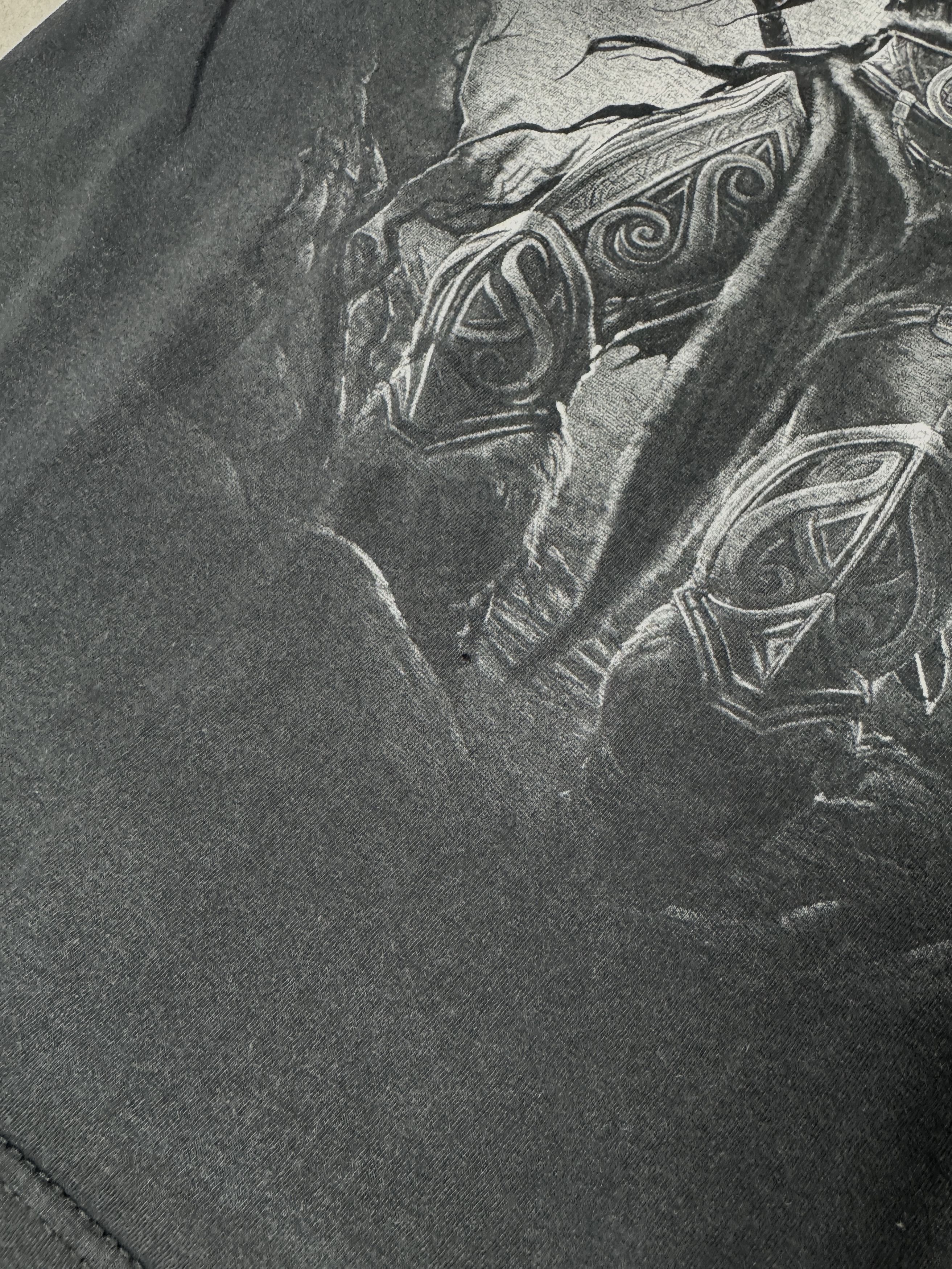Gildan × Vintage Vintage viking big print T-shirt streetwear retro 90s 80s Size US L / EU 52-54 / 3 - 9 Thumbnail