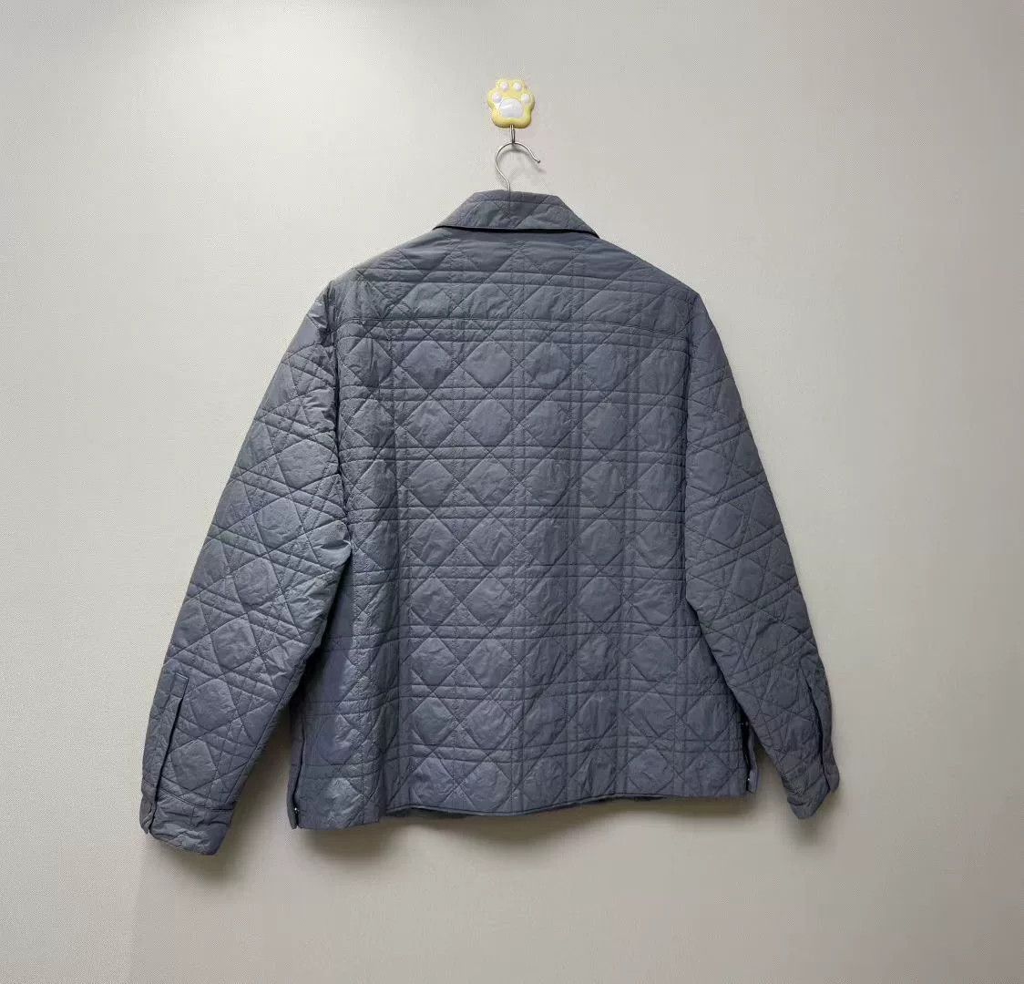 Dior dior gray embroidered logo cotton jacket Size US L / EU 52-54 / 3 - 4 Thumbnail
