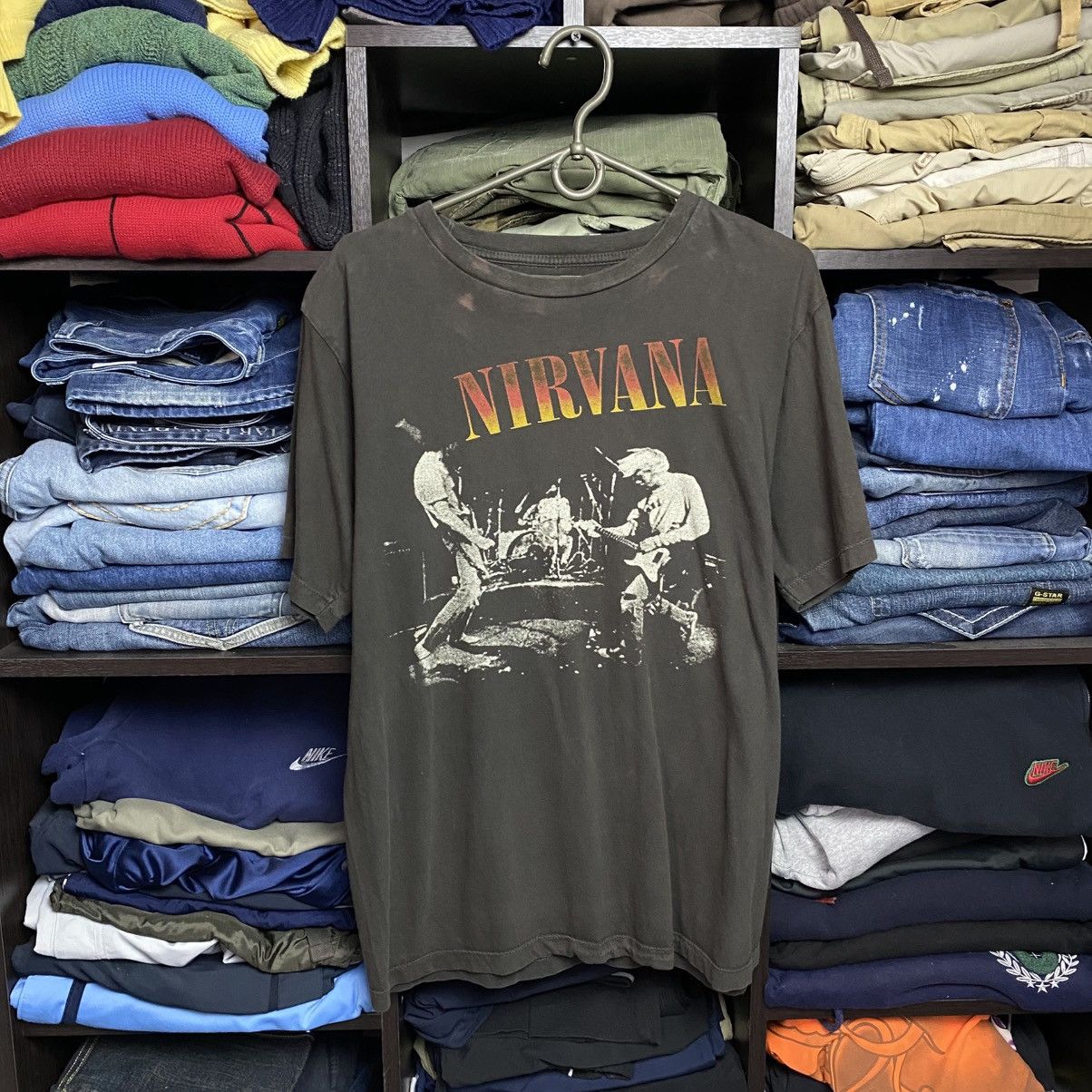 Band Tees Vintage Nirvana Big Logo 2000’s Curt Cobain Tee size M Size US M / EU 48-50 / 2 - 1 Thumbnail