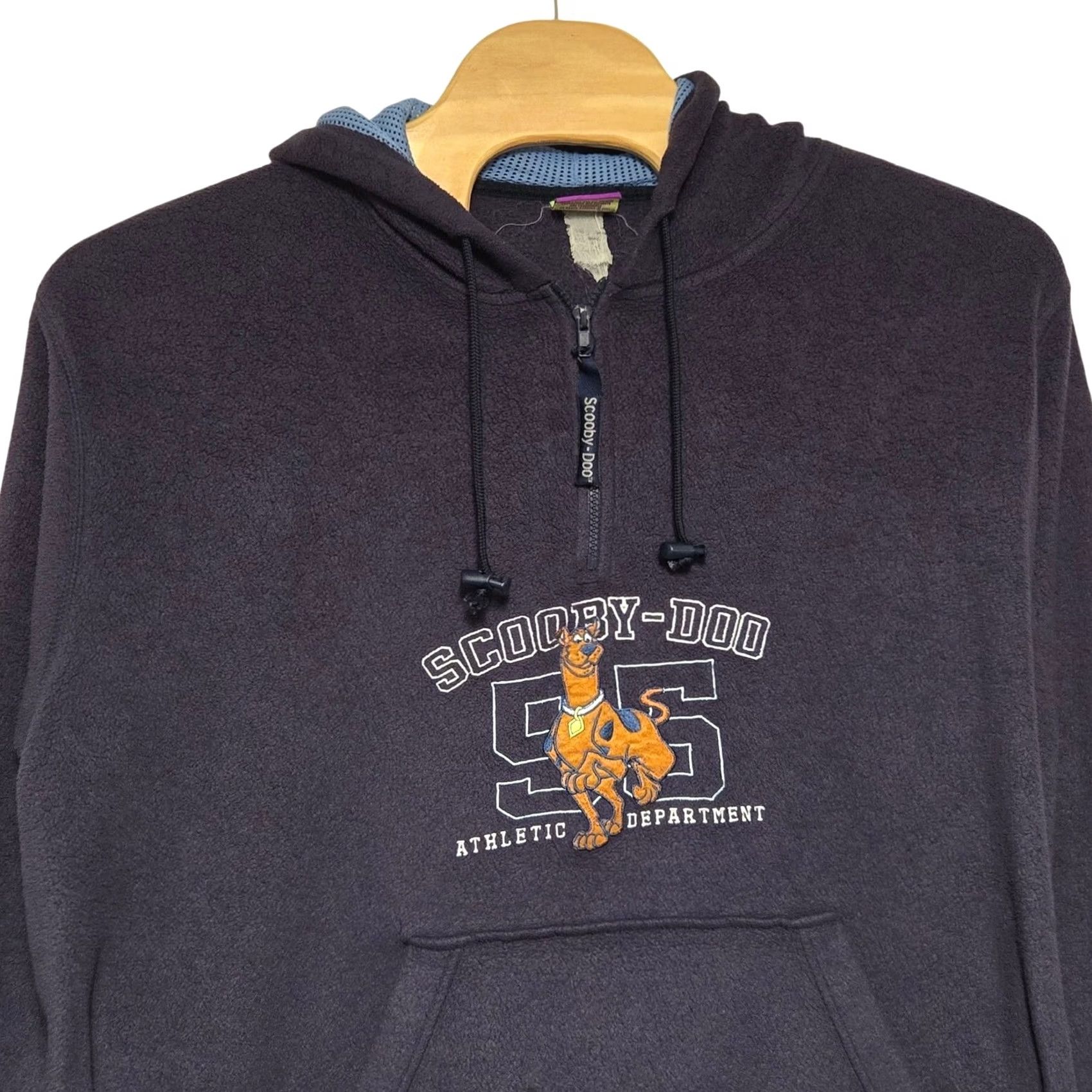 Vintage VINTAGE Scooby Doo Embroidered Fleece Hoodie Adult 2XL 2001 Quarter zip Blue Men Size US XXL / EU 58 / 5 - 2 Thumbnail