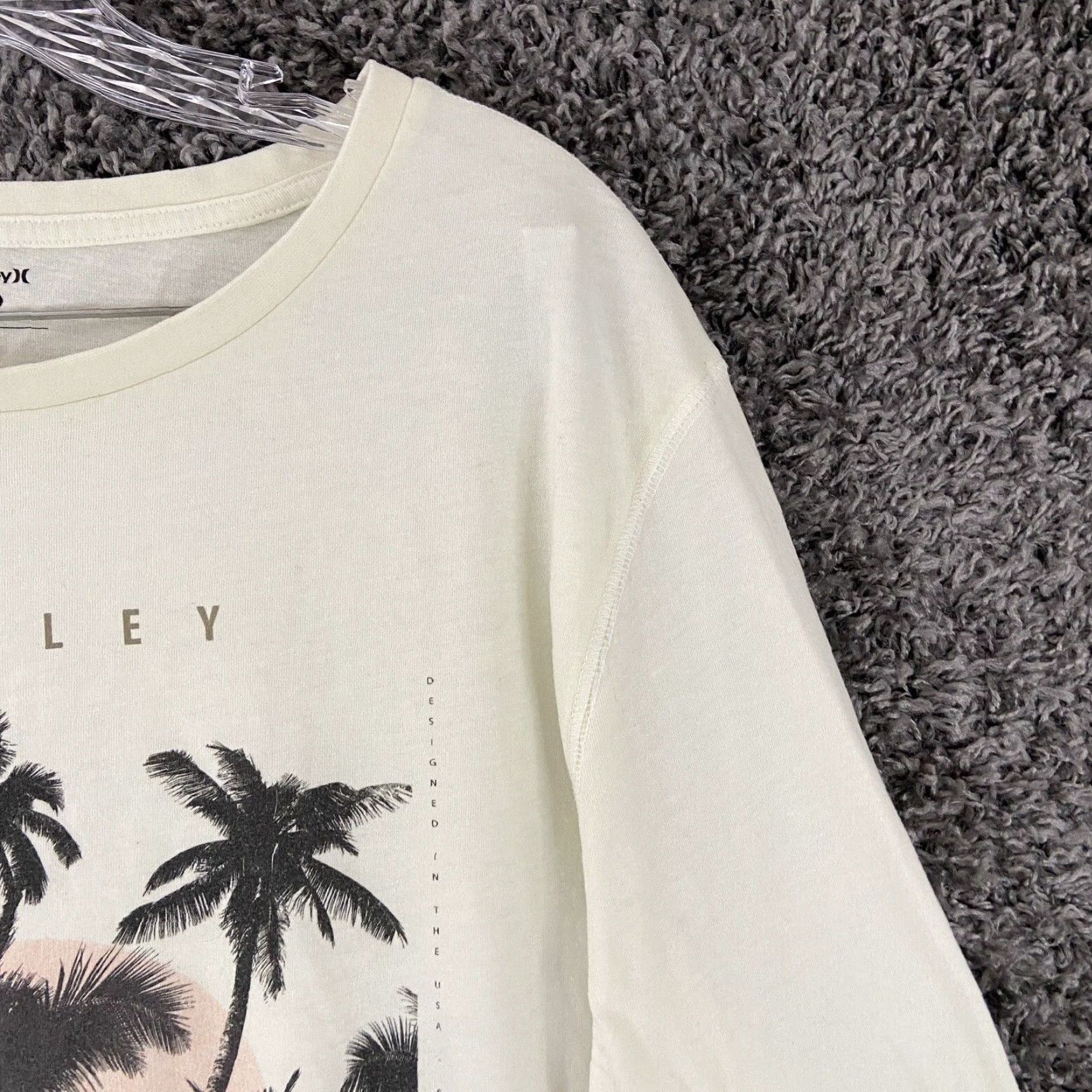 Hurley Hurley Buckle Shirt Mens L White Long Sleeve Tee Size US L / EU 52-54 / 3 - 3 Thumbnail
