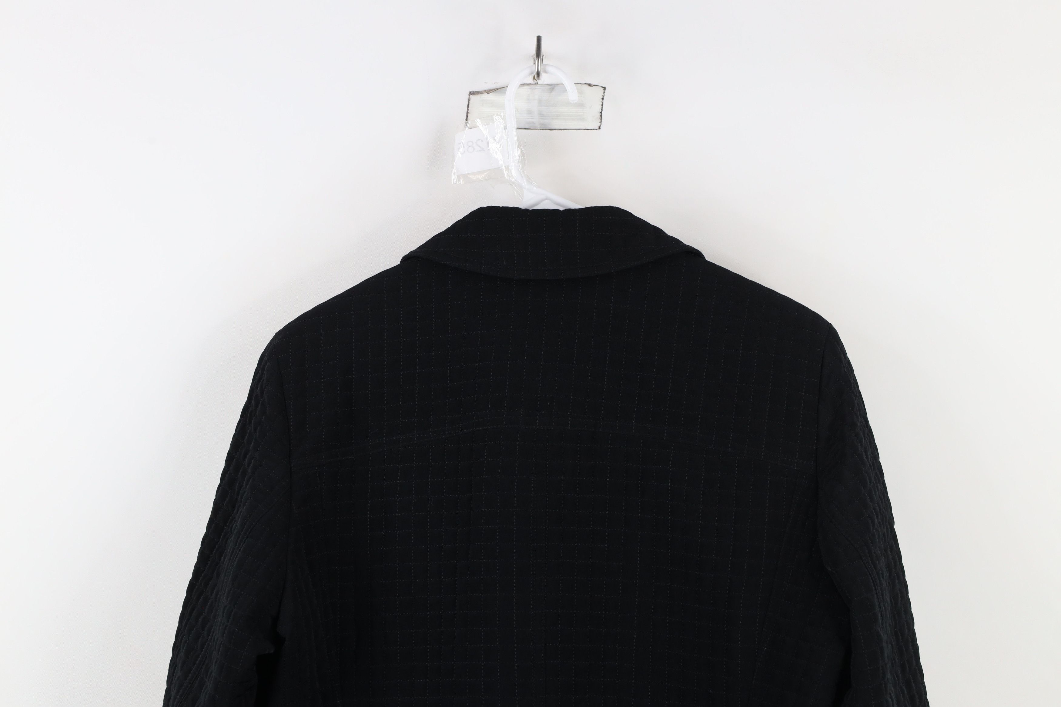 Esprit × Vintage Vintage 90s Y2K Esprit Babydoll Quilted Jacket Coat Black Size M / US 6-8 / IT 42-44 - 13 Thumbnail