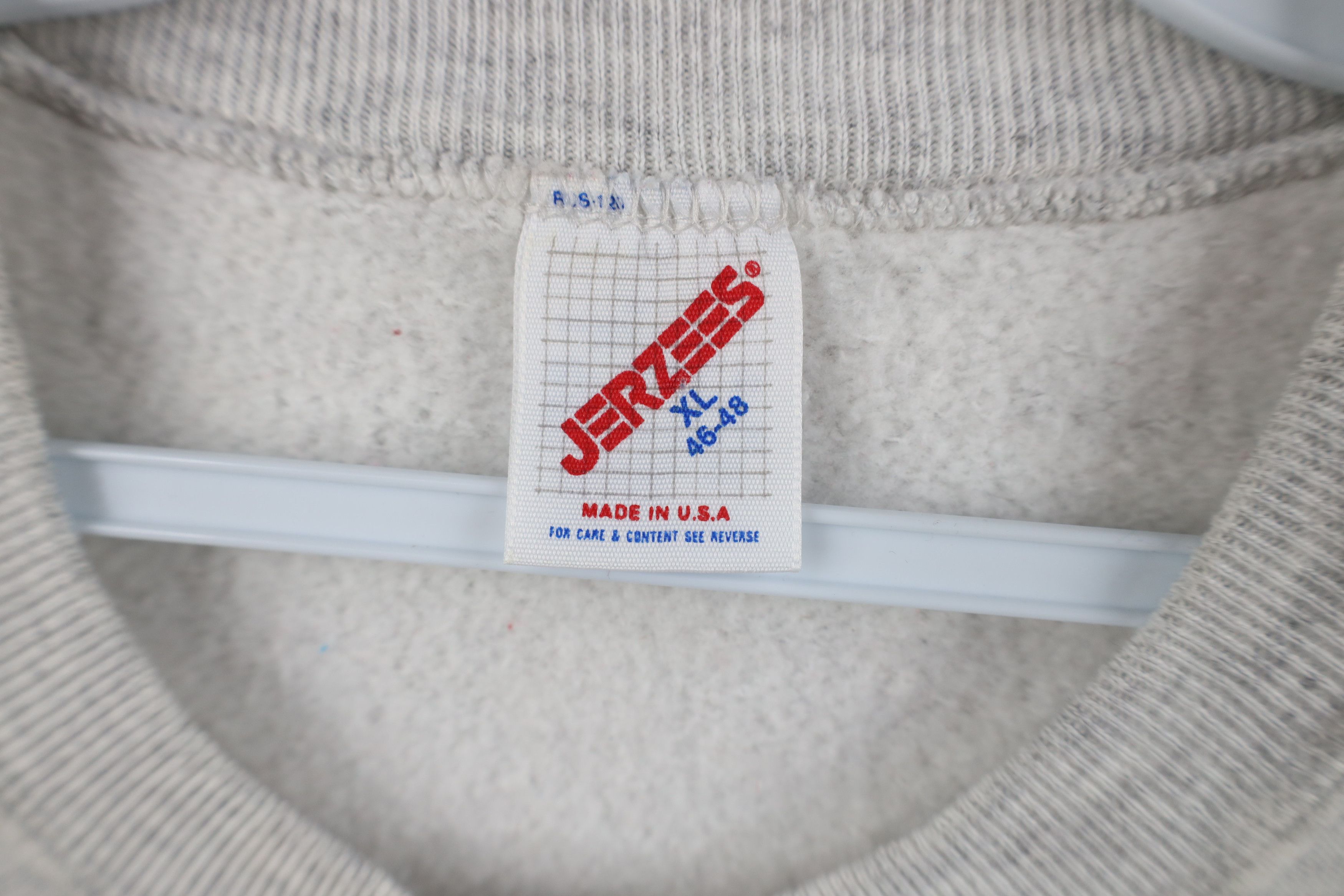 Vintage Vintage 90s Streetwear Crewneck Sweatshirt Heather Gray USA Size US XL / EU 56 / 4 - 4 Thumbnail