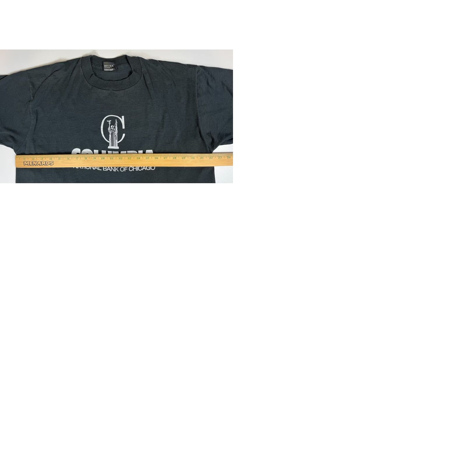 Vintage VINTAGE Columbia National Bank of Chicago T-Shirt Double-Sided XL Mens 90s Black Screen Stars Best Size XL Size US XL / EU 56 / 4 - 9 Thumbnail