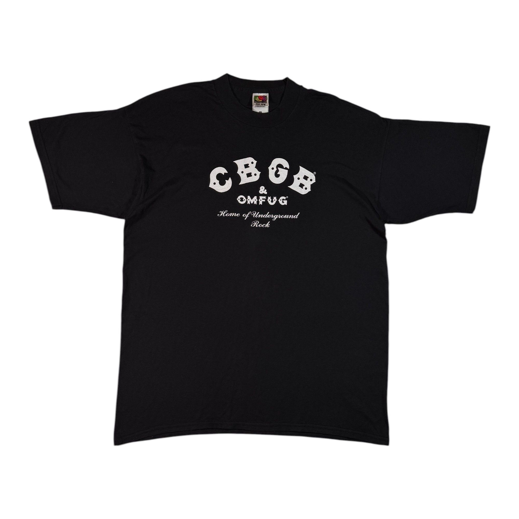Vintage Vintage 90s CBGB & OMFUG T-shirt Home Of Underground Rock Size US XL / EU 56 / 4 - 1 Thumbnail