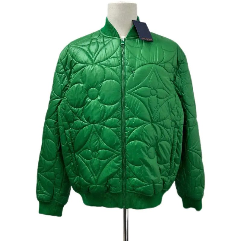Louis Vuitton Louis Vuitton Green Quilted Men's Down Jacket 0089 Size XL / US 12-14 / IT 48-50 - 1 Thumbnail