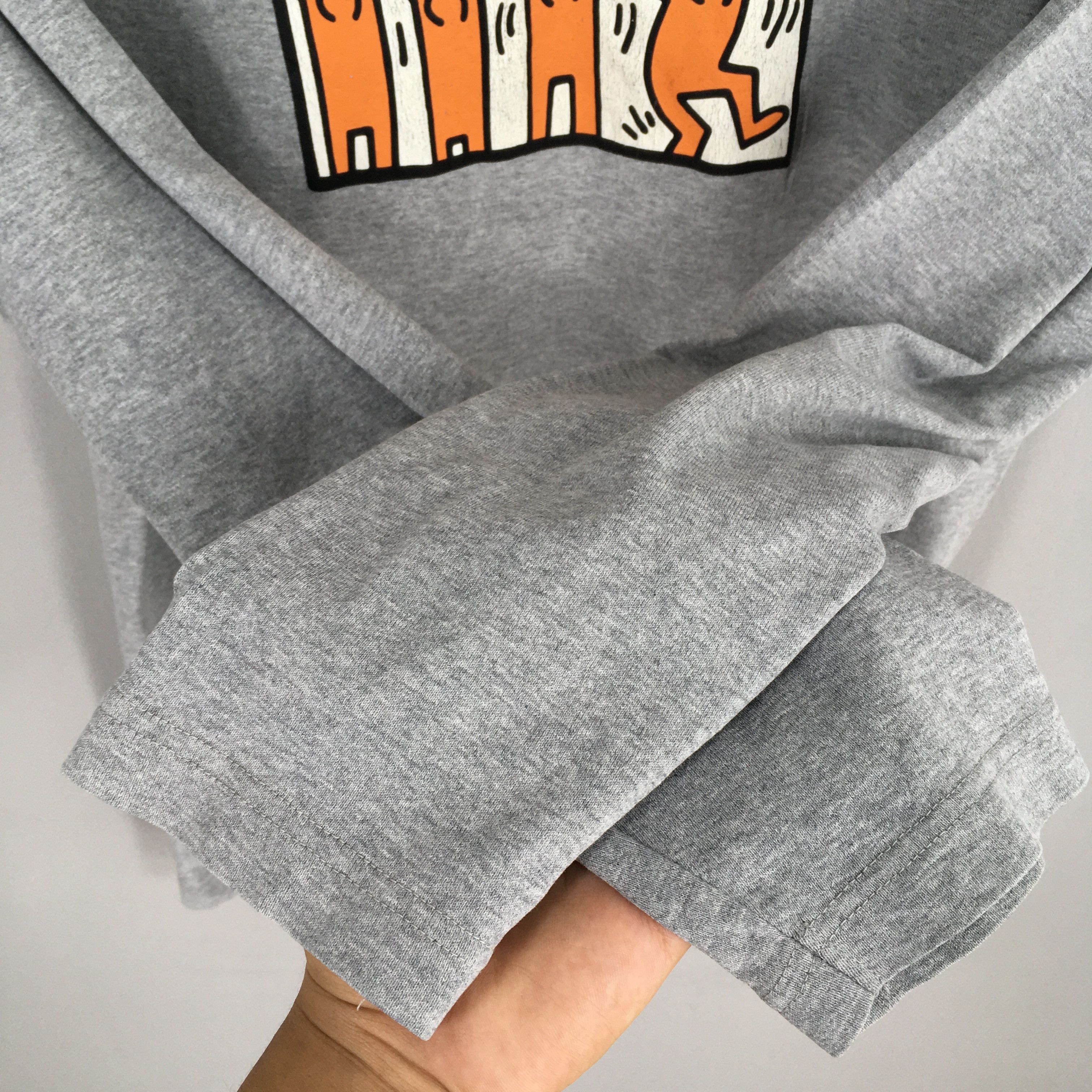 Keith Haring × Vintage Vintage Keith Haring Help Pop Art Gray T shirt M Size US M / EU 48-50 / 2 - 4 Thumbnail