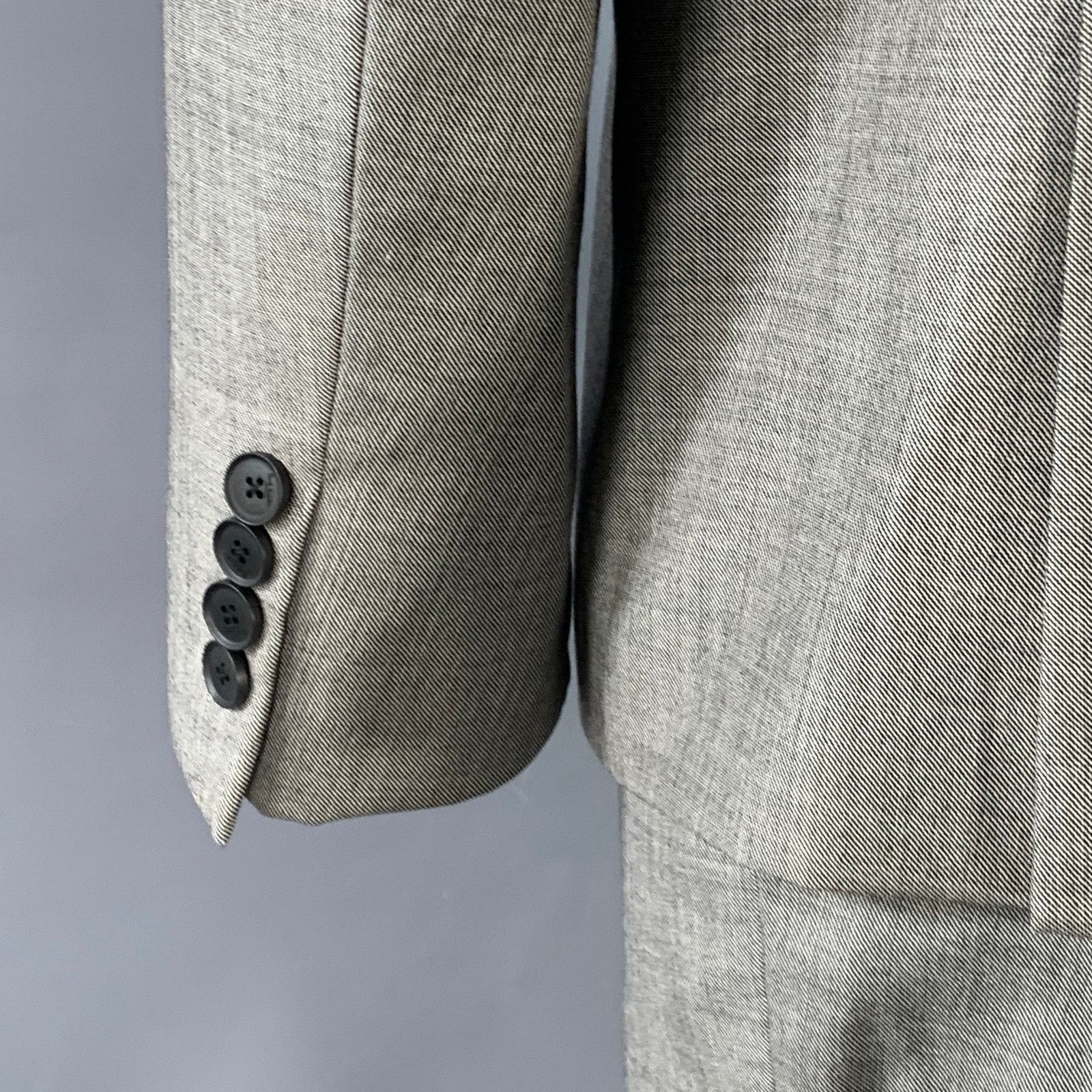 Paul Smith The Kensington Regular Grey Wool Slim Fit Notch Lapel Suit Size 46R - 6 Thumbnail