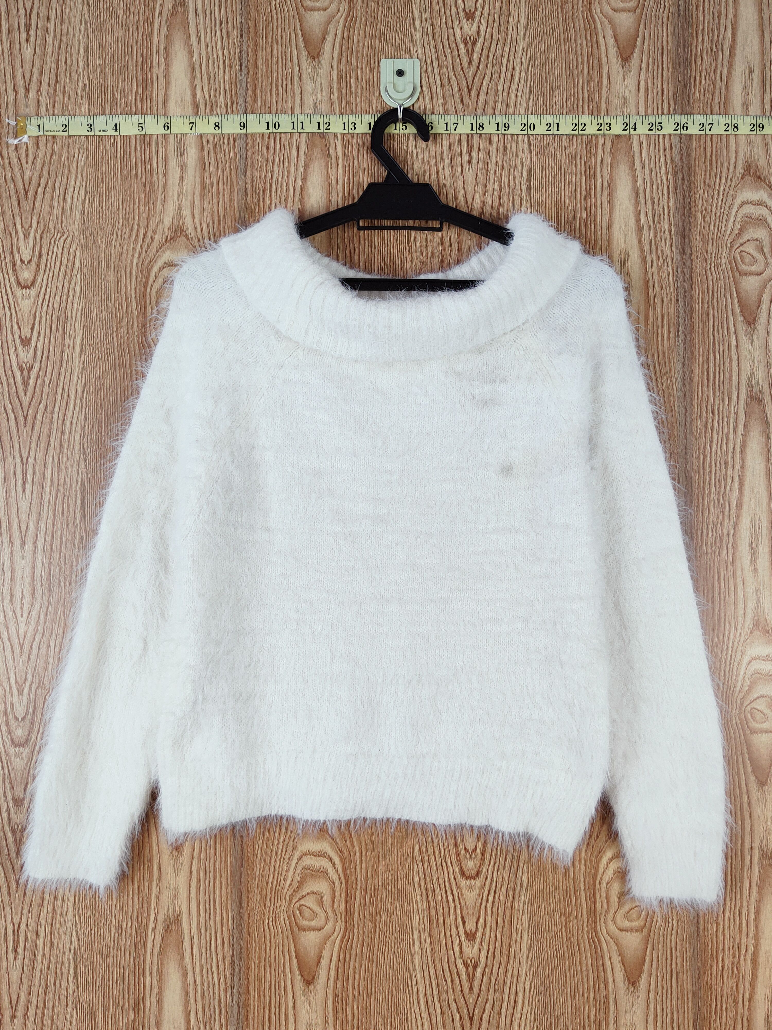 Japanese Brand × Vintage Vintage 💥 Khalita White Fur Mohair Knitwear Size M / US 6-8 / IT 42-44 - 7 Thumbnail