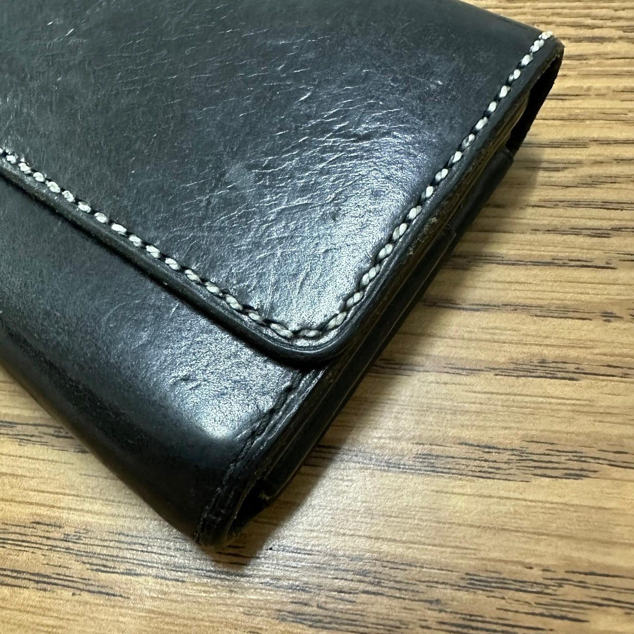 Japanese Brand Vintage Artisan Leather Wallet w/ Riri Zip & HATO Size ONE SIZE - 6 Thumbnail