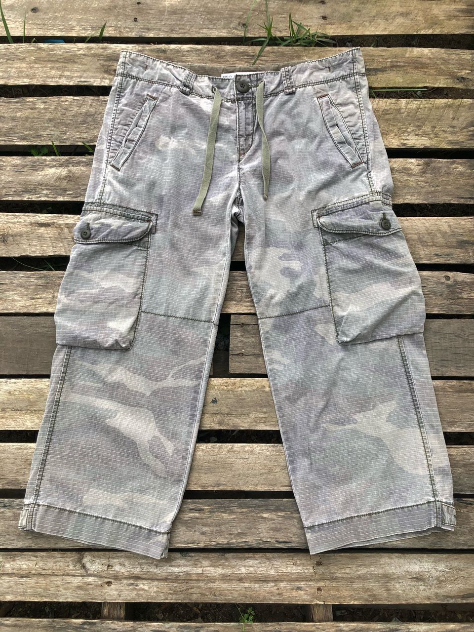Polo Ralph Lauren × Vintage Vintage Polo Ralph Lauren Camo Cargo Pants 3Q Size US 33 - 1 Thumbnail