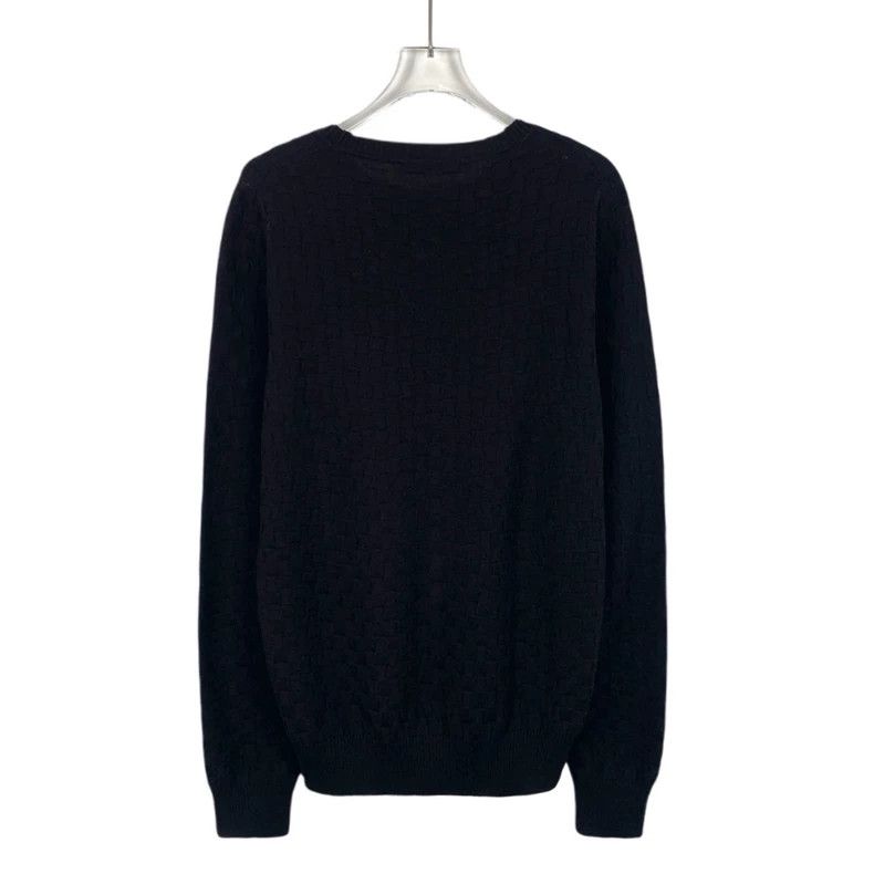 Louis Vuitton Louis Vuitton Black checkerboard cotton crewneck long-slee Size US XS / EU 42 / 0 - 2 Thumbnail