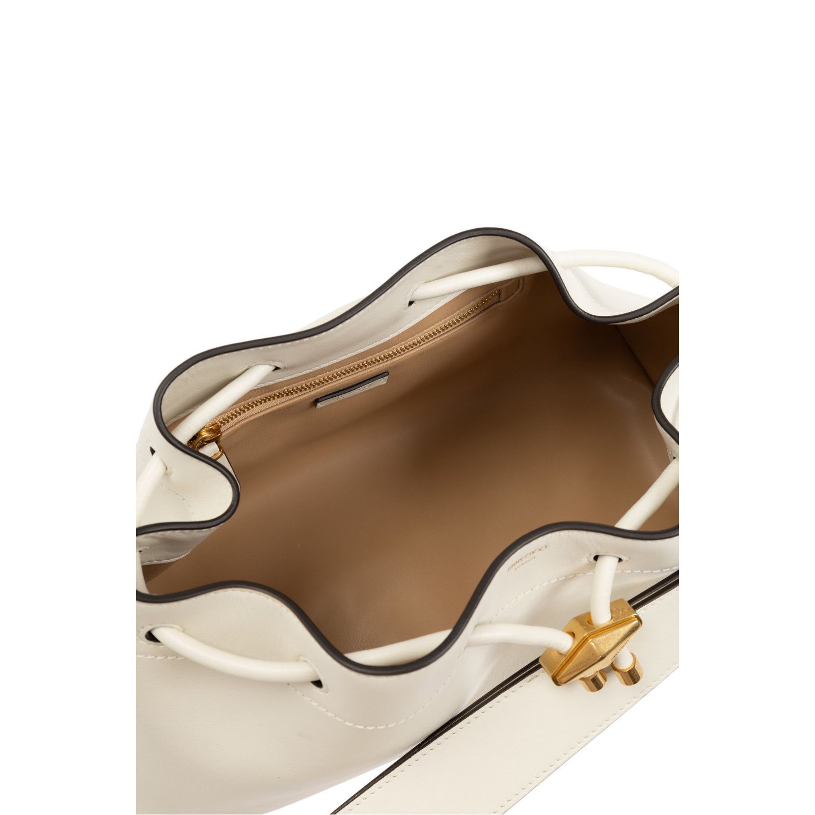 Jimmy Choo JIMMY CHOO Cinch Medium Latte/GOLD Shoulder Bag New & Authen Size ONE SIZE - 4 Thumbnail