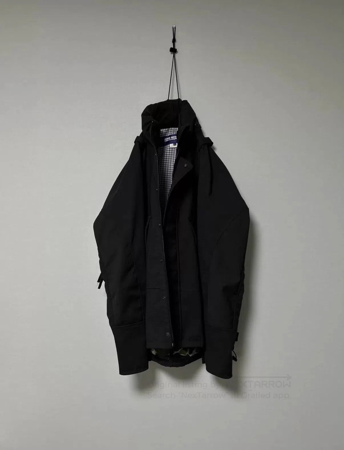 Junya Watanabe Black Hooded Light Jacket. Size US S / EU 44-46 / 1 - 1 Thumbnail