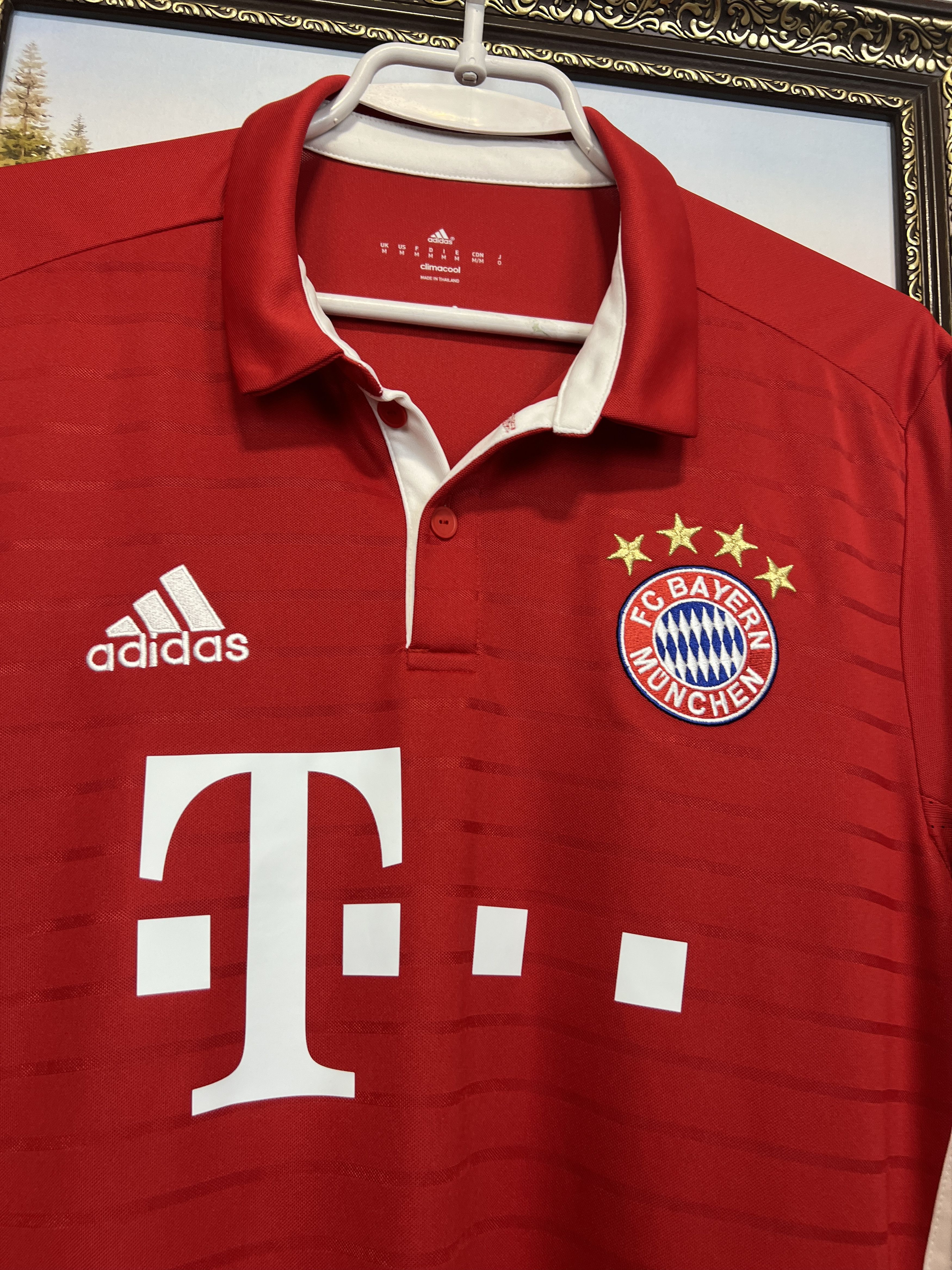 Adidas Bayern Munich Home football shirt Soccer Long Sleeve Jersey Size US M / EU 48-50 / 2 - 3 Thumbnail