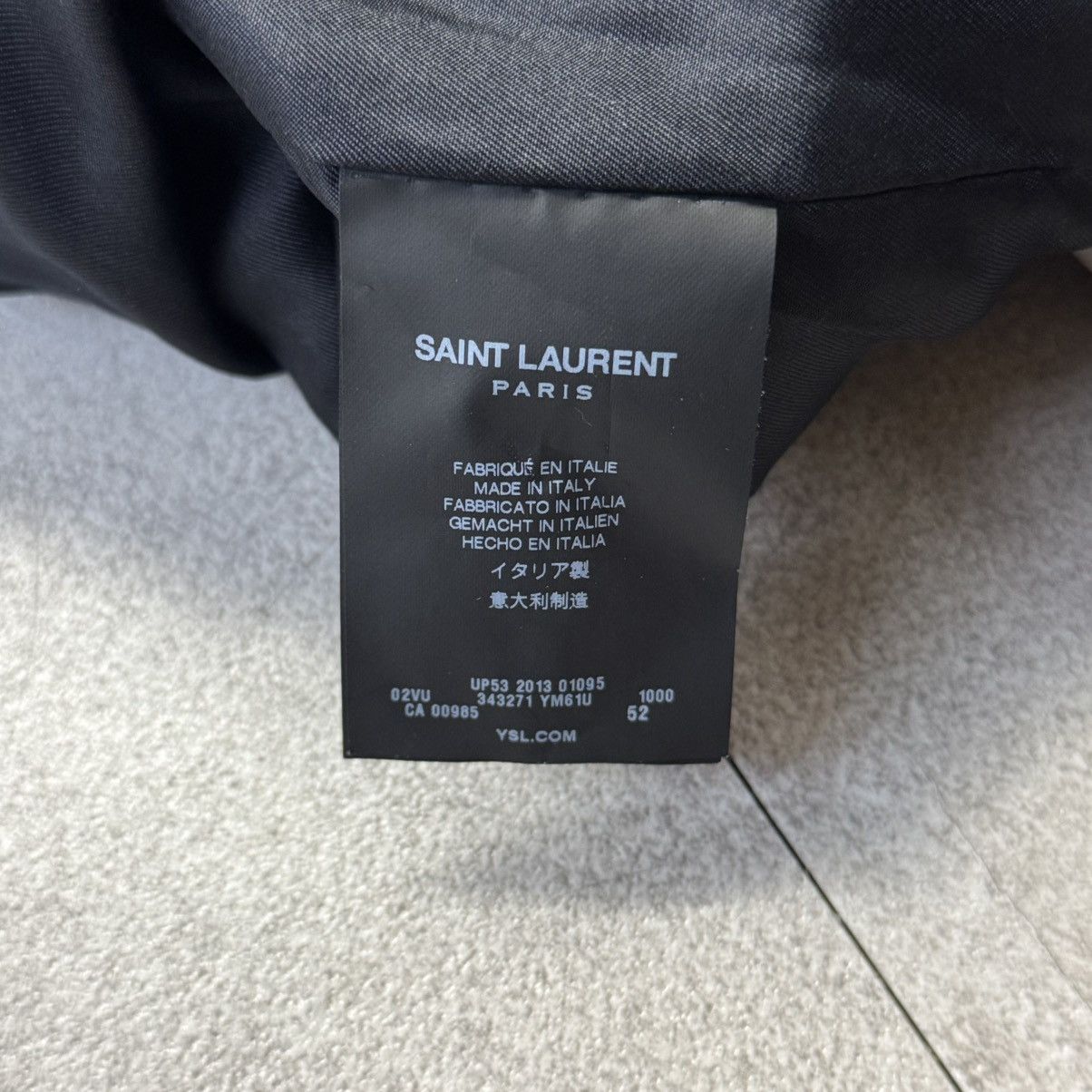 Hedi Slimane × Saint Laurent Paris Rare Size 52 Saint Laurent Bloodluster satin bomber jacket Size US L / EU 52-54 / 3 - 6 Thumbnail