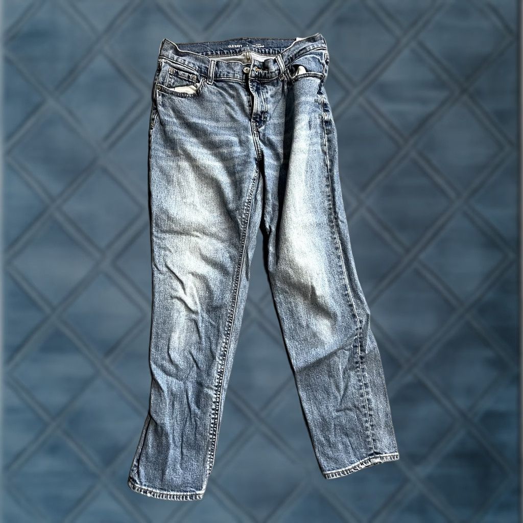 Old Navy Old Navy Jeans Distressed Boyfriend Mid-Rise Denim Blue 26in Inseam 5-Pocket Regular Size 2 Women’s Size 26" / US 2 / IT 38 - 1 Thumbnail
