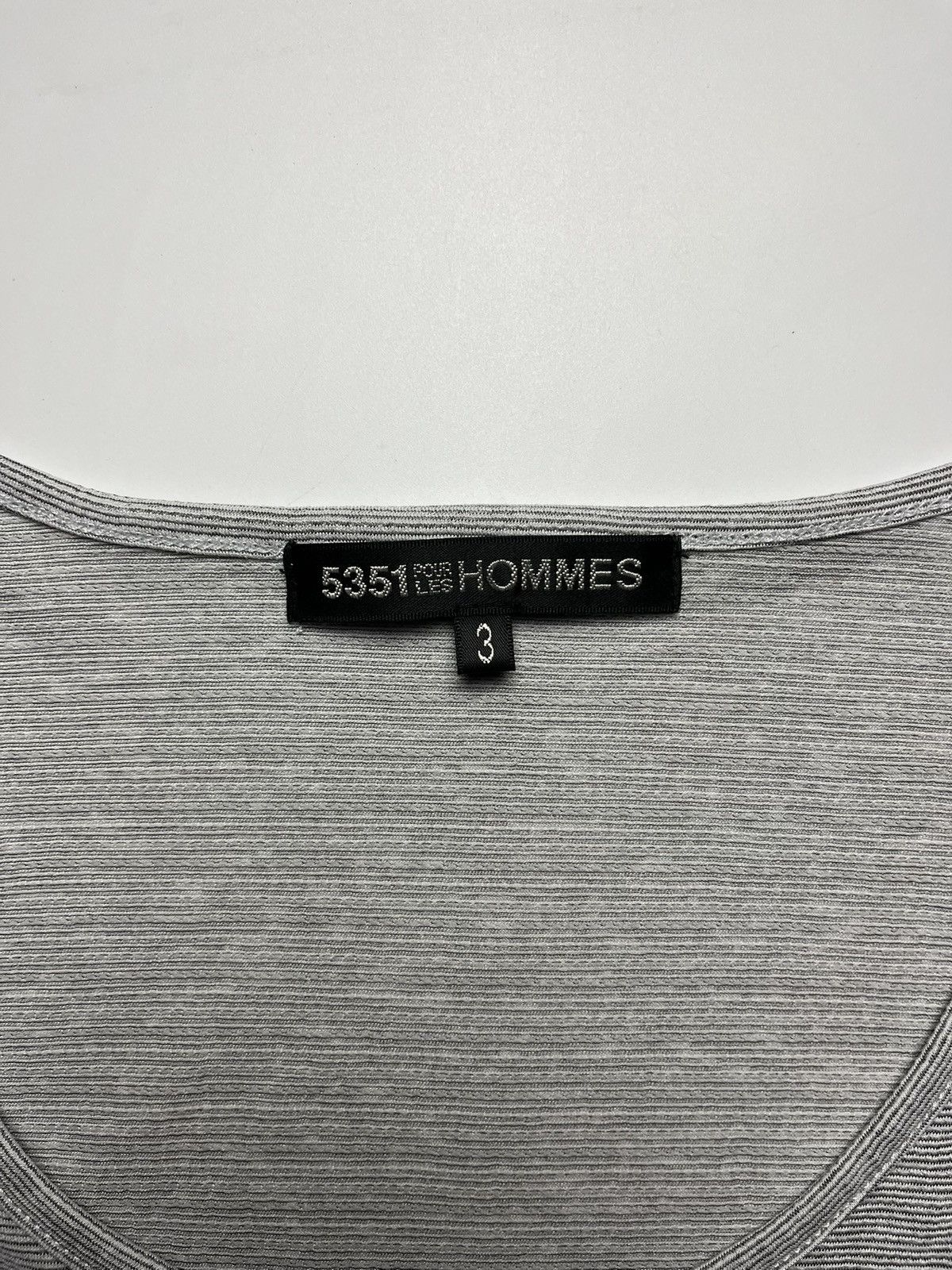 5351 POUR LES HOMMES 5351 Pour Les HOMMES - Distressed Long Sleeve Shirt Size US L / EU 52-54 / 3 - 3 Thumbnail