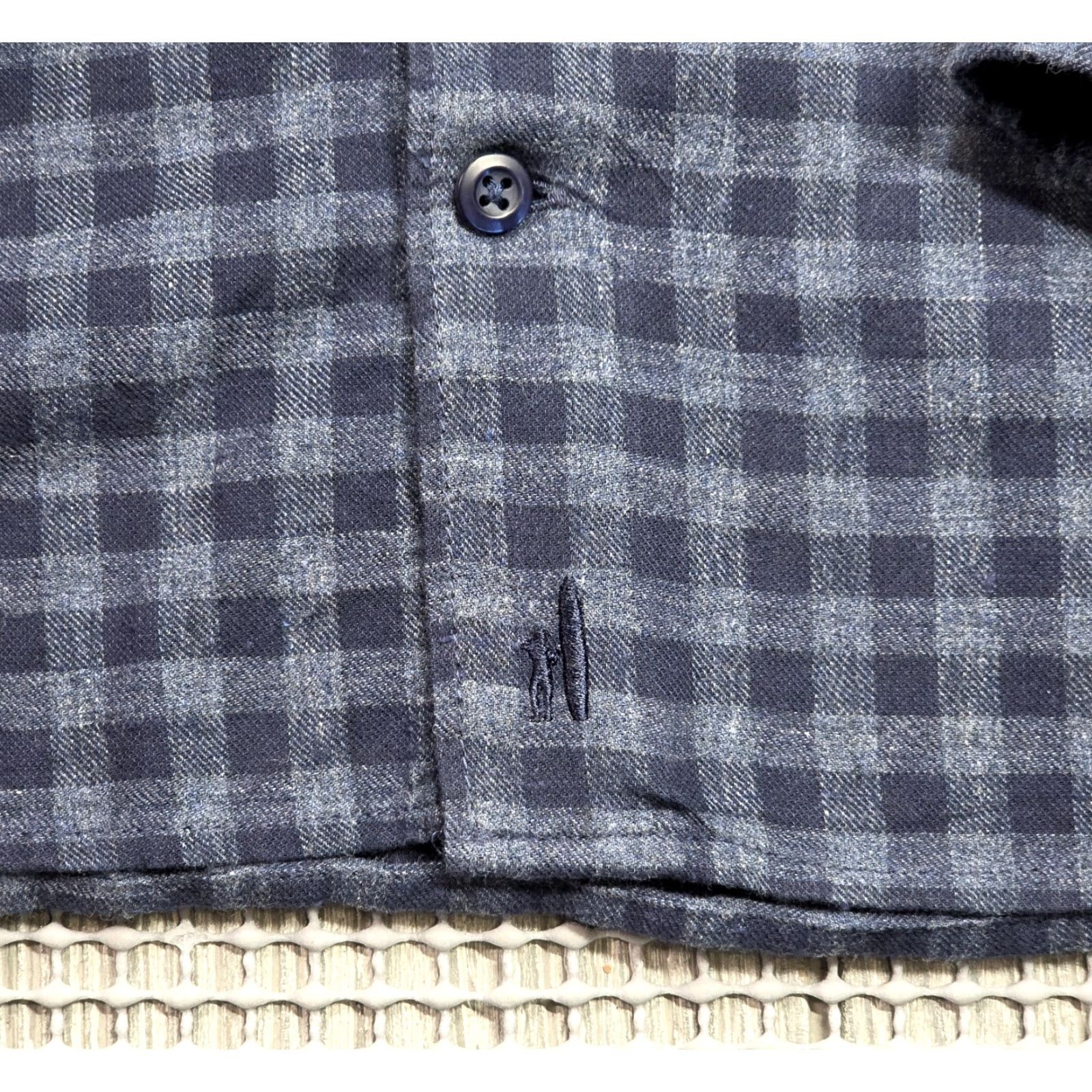 Vintage Johnny O Button-Up Shirt Men Blue Gingham Check Long Sleeve Cotton Flannel L Size US L / EU 52-54 / 3 - 7 Thumbnail