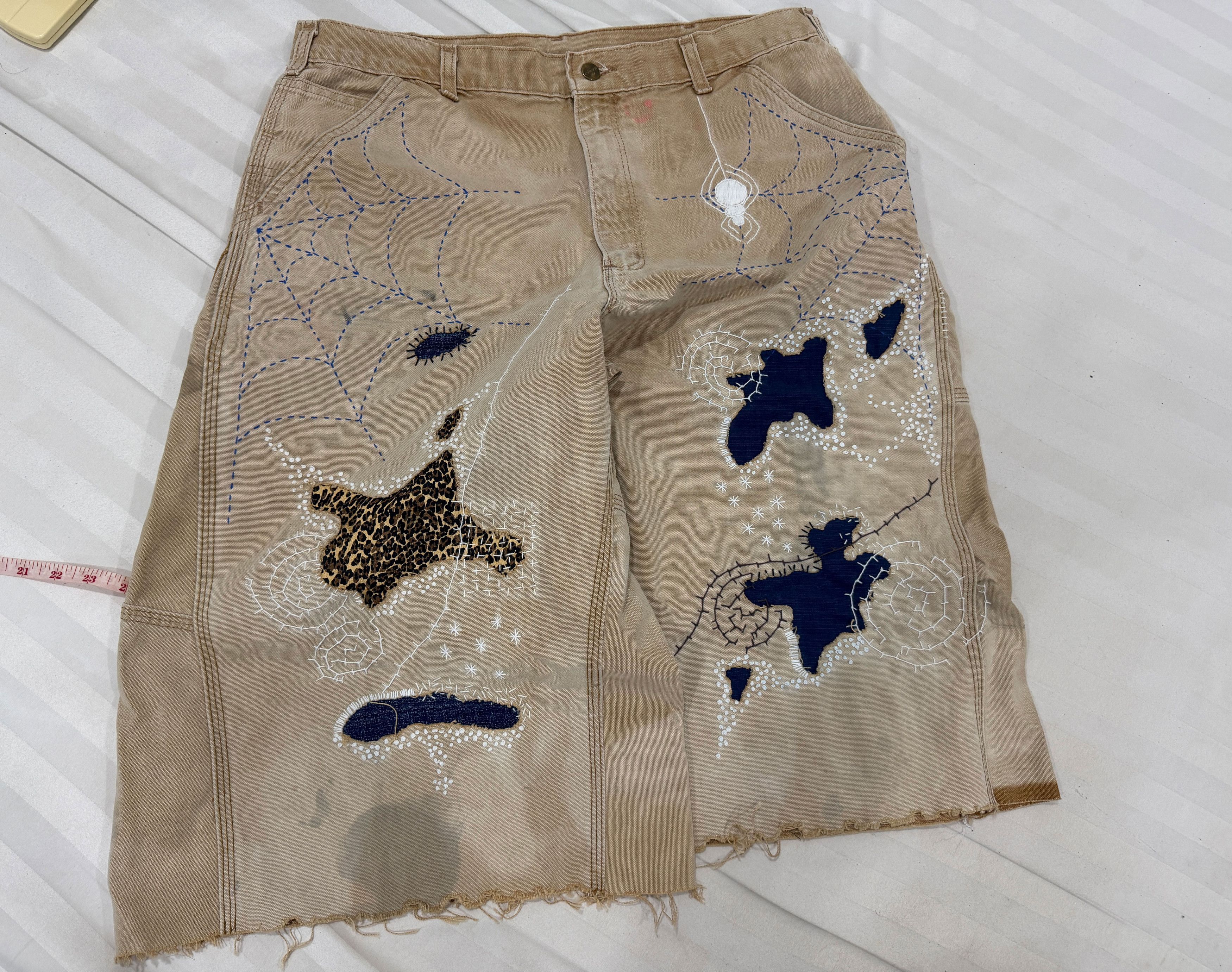 Japanese Brand Boro Patchwork Carhartt Carpenter Size US 36 / EU 52 - 6 Thumbnail