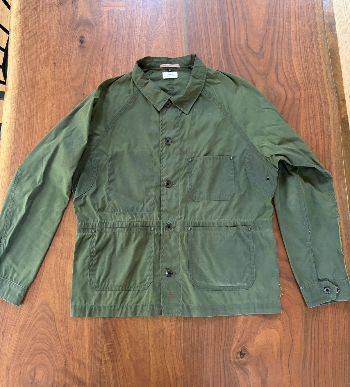 Apolis Waxed French Work Chore Coat – Made in USA – Size M