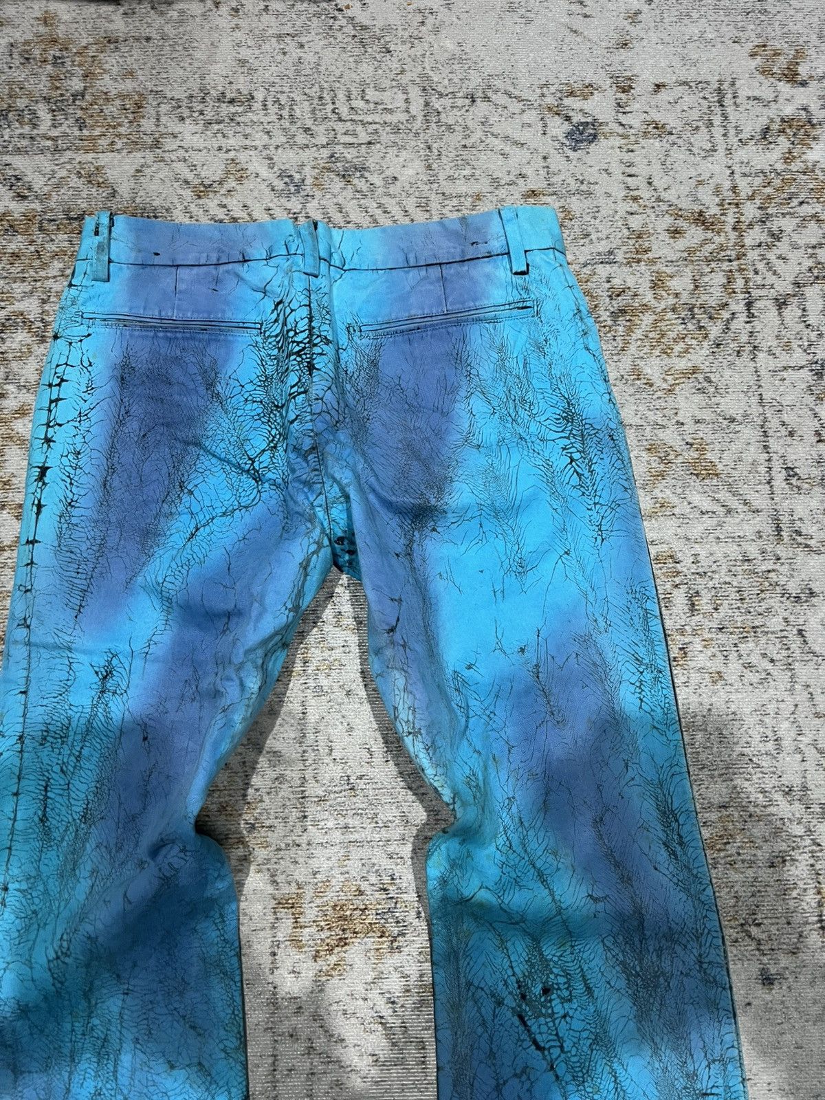 20471120 × Beauty Beast × Hysteric Glamour 5351 Pour Les Hommes Spider Web Flared Pants Size US 30 / EU 46 - 5 Thumbnail