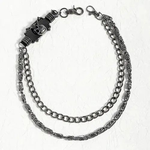 Jewelry Dark Skull Double Layers Pants Chain Size ONE SIZE - 3 Thumbnail