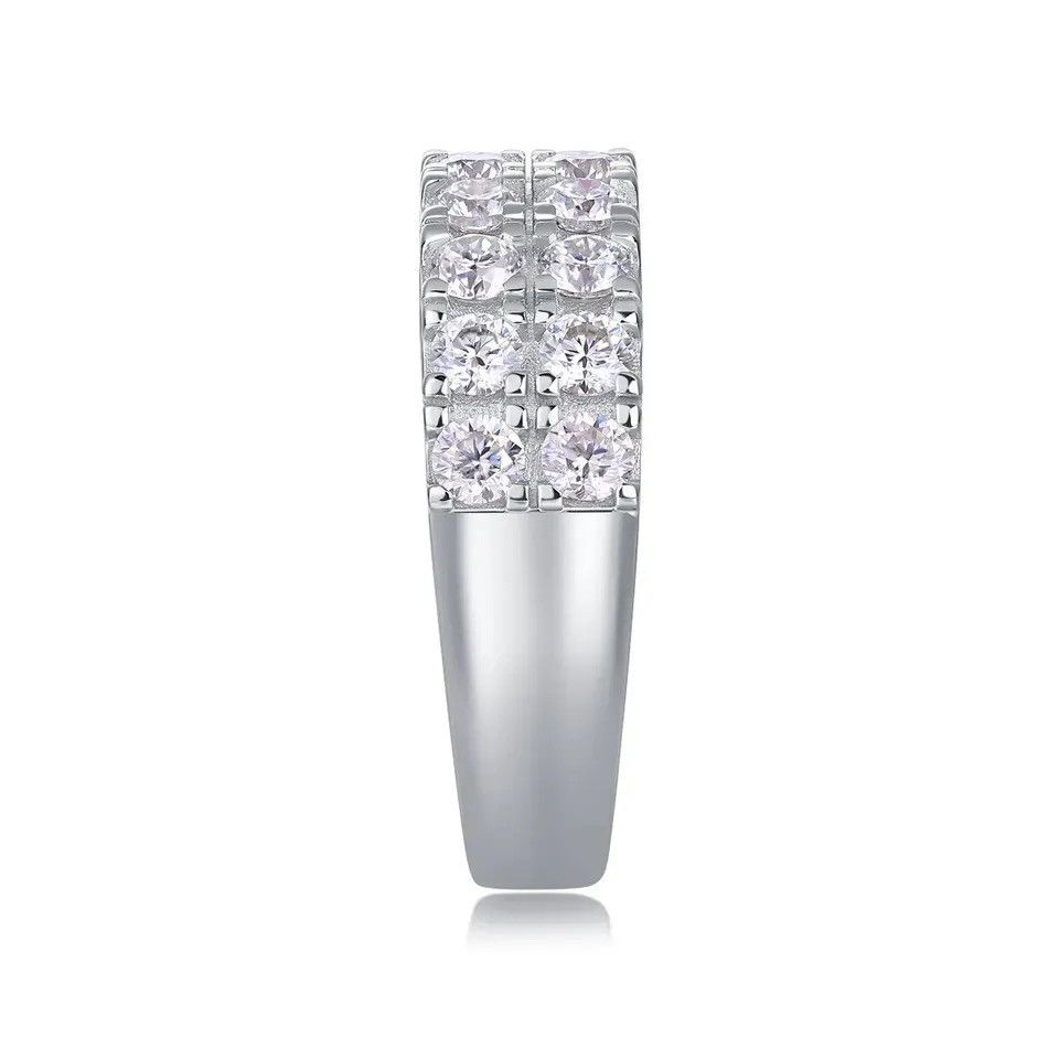 Sterling Silver S925 Moissanite Ring Size ONE SIZE - 6 Thumbnail