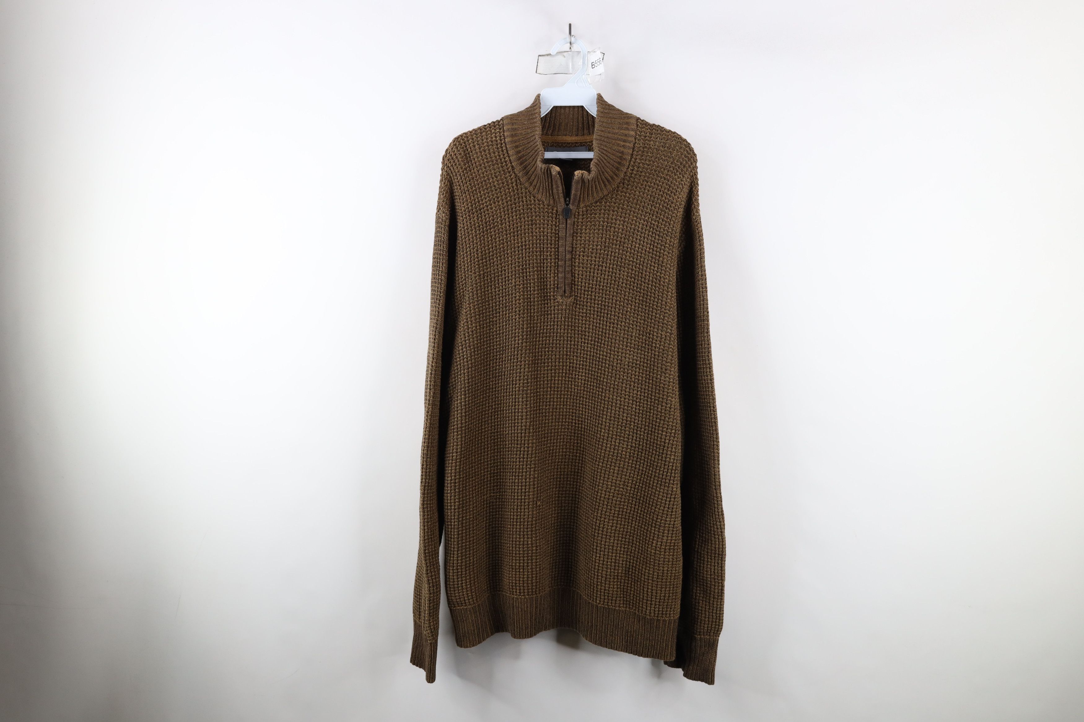Eddie Bauer × Vintage Vintage Eddie Bauer Thermal Half Zip Pullover Sweater Brown Size US XXL / EU 58 / 5 - 1 Thumbnail