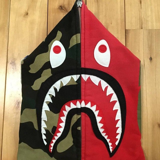 Bape × Nigo BAPE woodland camo Shark full zip hoodie a bathing ape NIGO Size US M / EU 48-50 / 2 - 3 Thumbnail