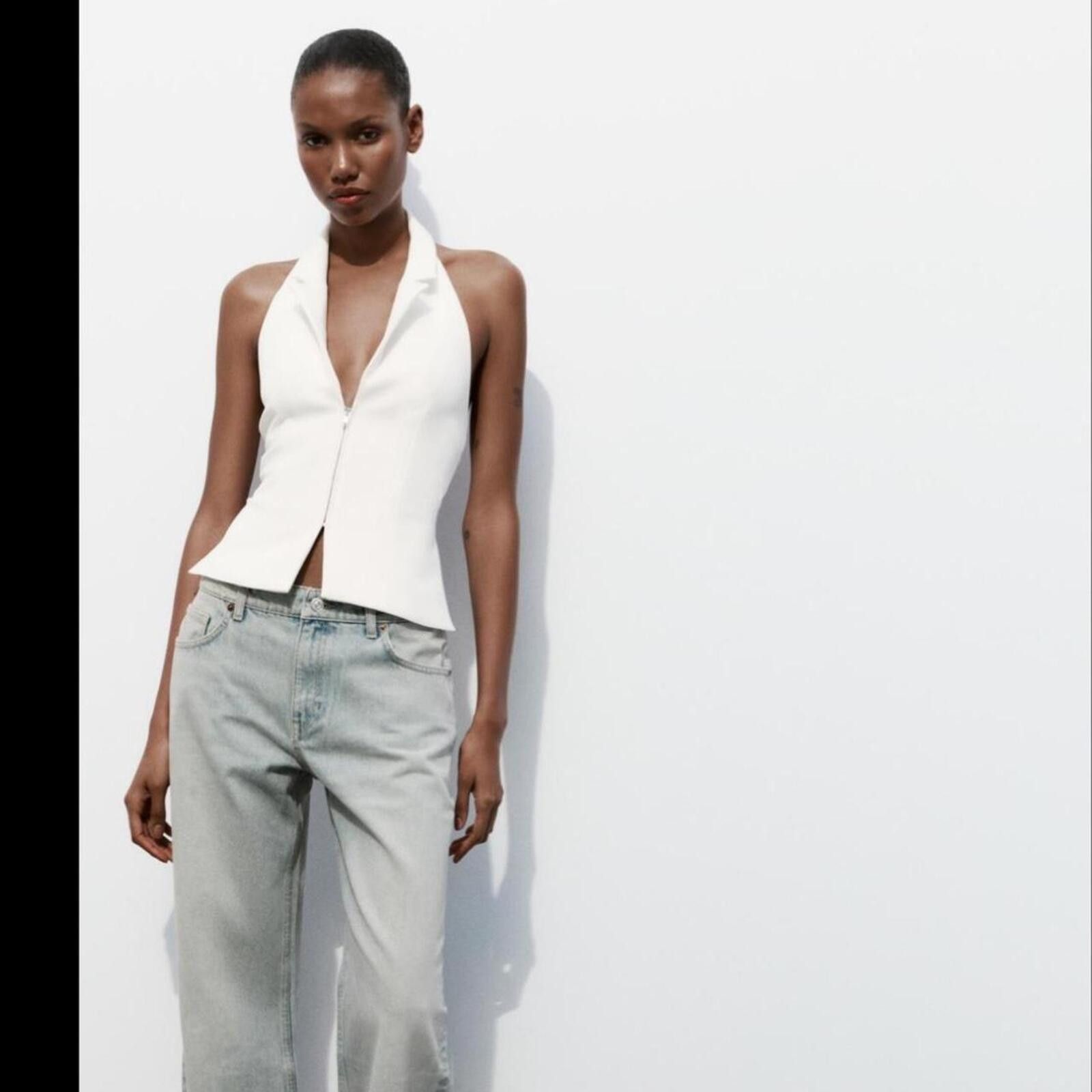 Zara Zara Open Back Halter Top Size S / US 4 / IT 40 - 2 Thumbnail