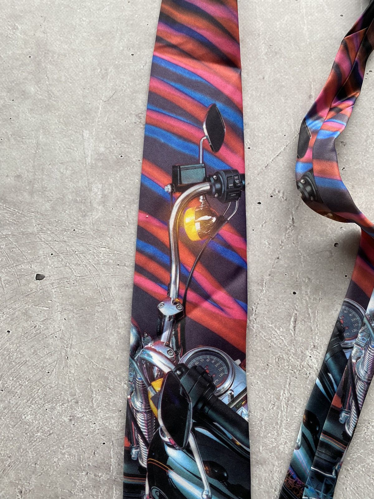 Harley Davidson Vintage Harley-Davidson Neck Tie 1994 "HARLEY ROAD TRIP" USA Size ONE SIZE - 8 Thumbnail