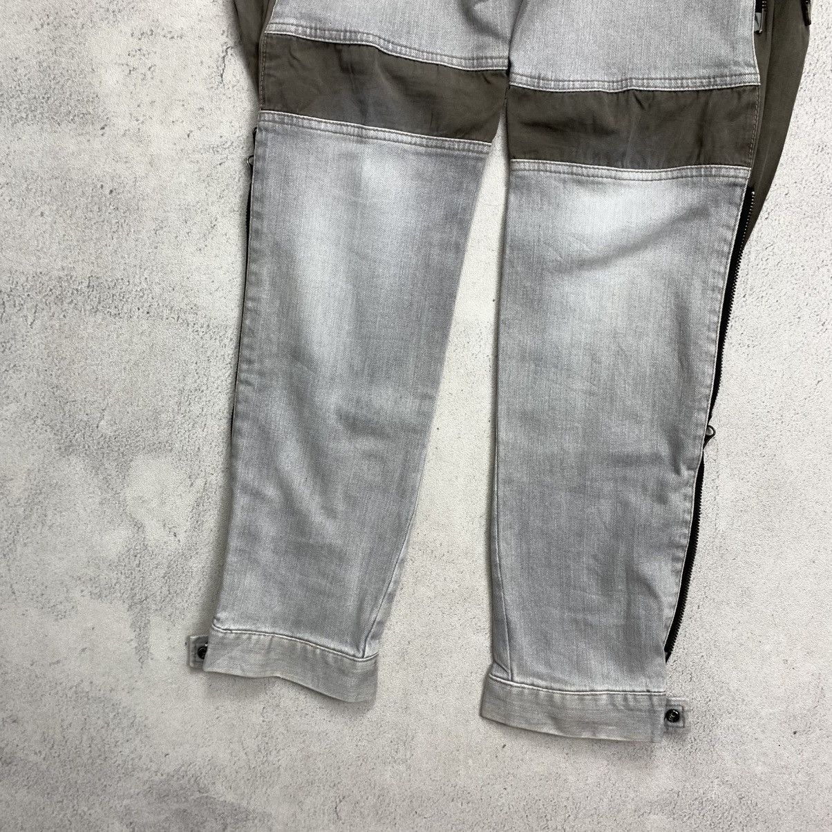 PPFM PPFM Multi Zipper Denim Biker Pants Size US 33 - 9 Thumbnail