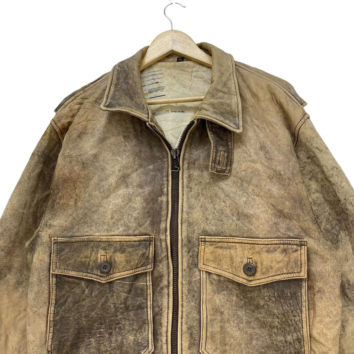 Vintage Vintage Maps Leather Jacket Size US M / EU 48-50 / 2 - 4 Thumbnail