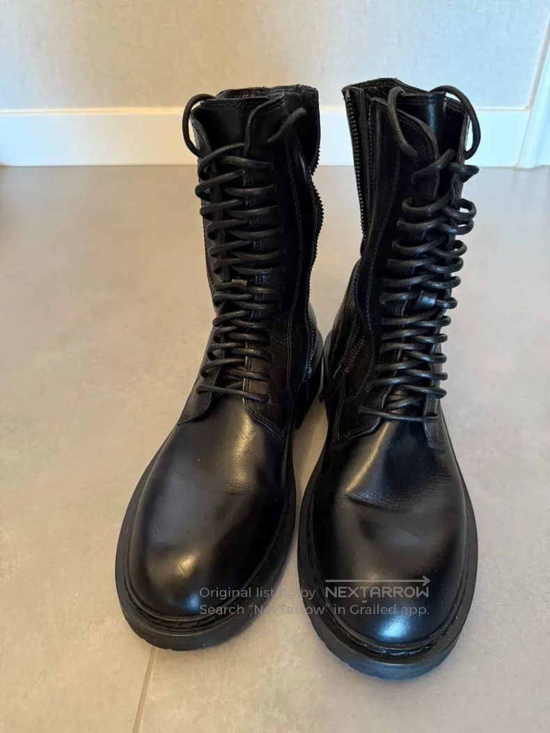 Ann Demeulemeester Ann Demeulemeester 37.5 black cowhide Martin boots Size US 7 / IT 37 - 1 Thumbnail