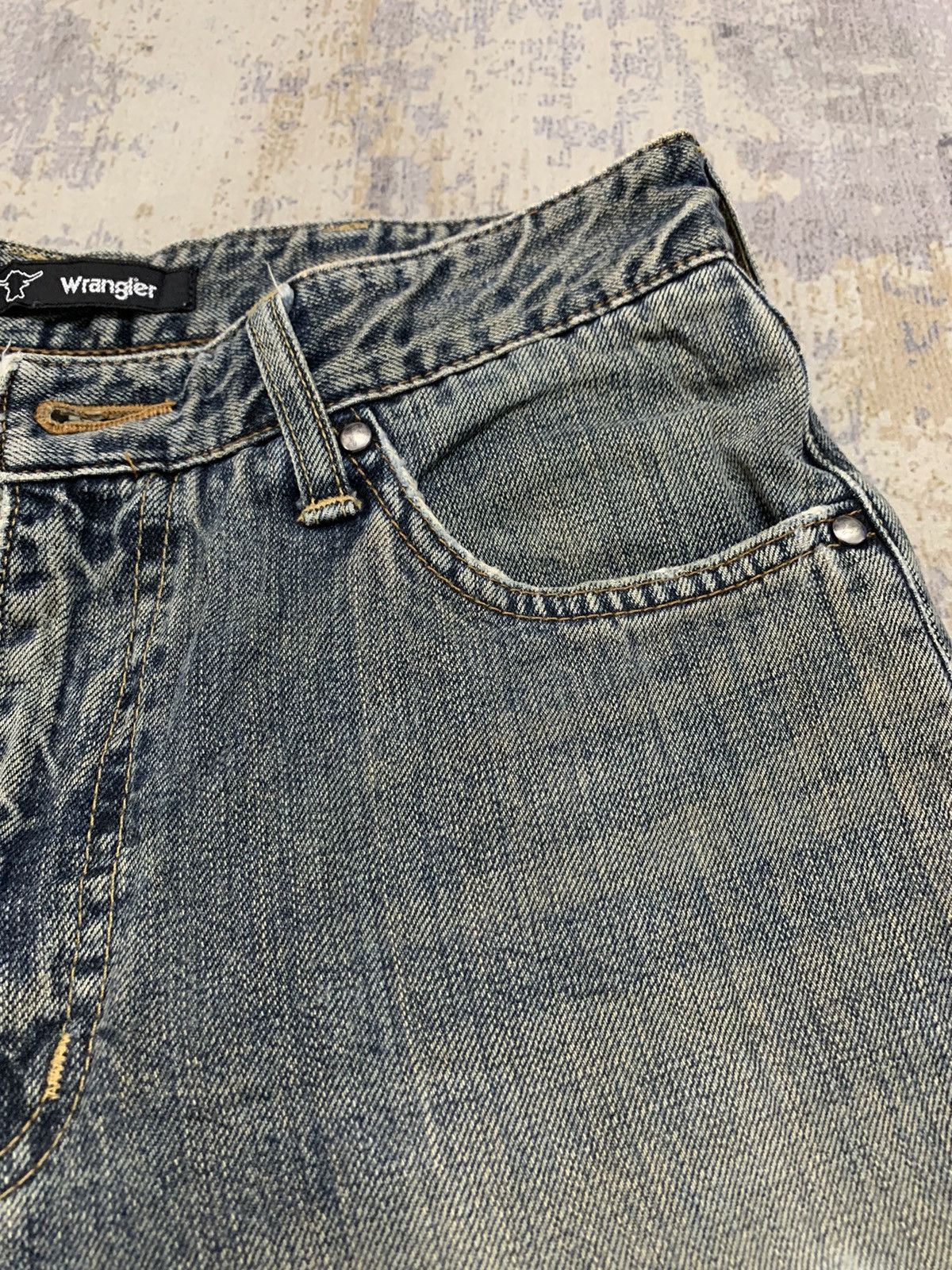 If Six Was Nine Vintage 90s Wrangler Jeans Rusty Straight Leg Denim Size US 30 / EU 46 - 6 Thumbnail