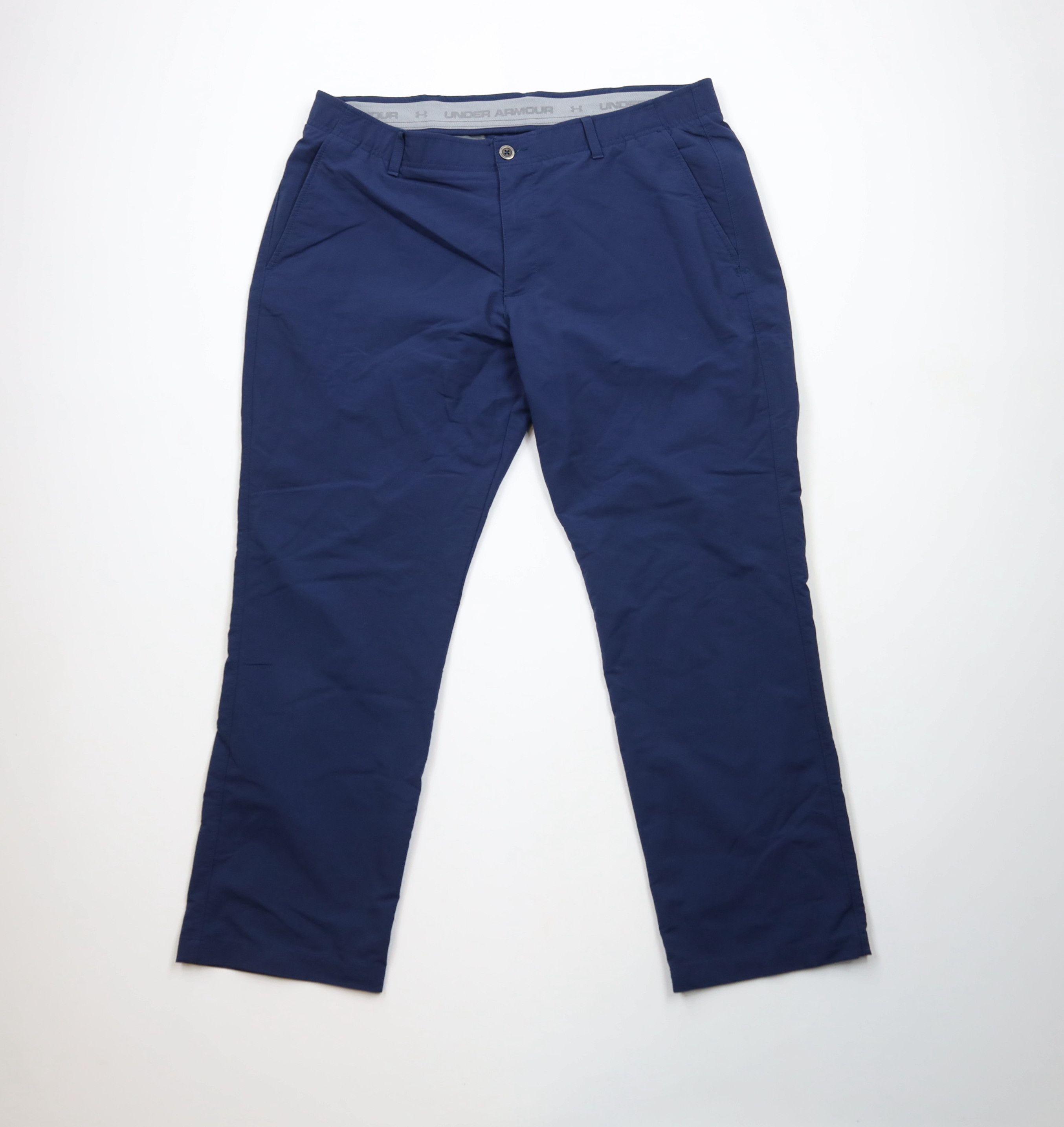 Under Armour × Vintage Under Armour Stretch Tech Golfing Golf Chino Pants Blue Size US 40 / EU 56 - 1 Thumbnail