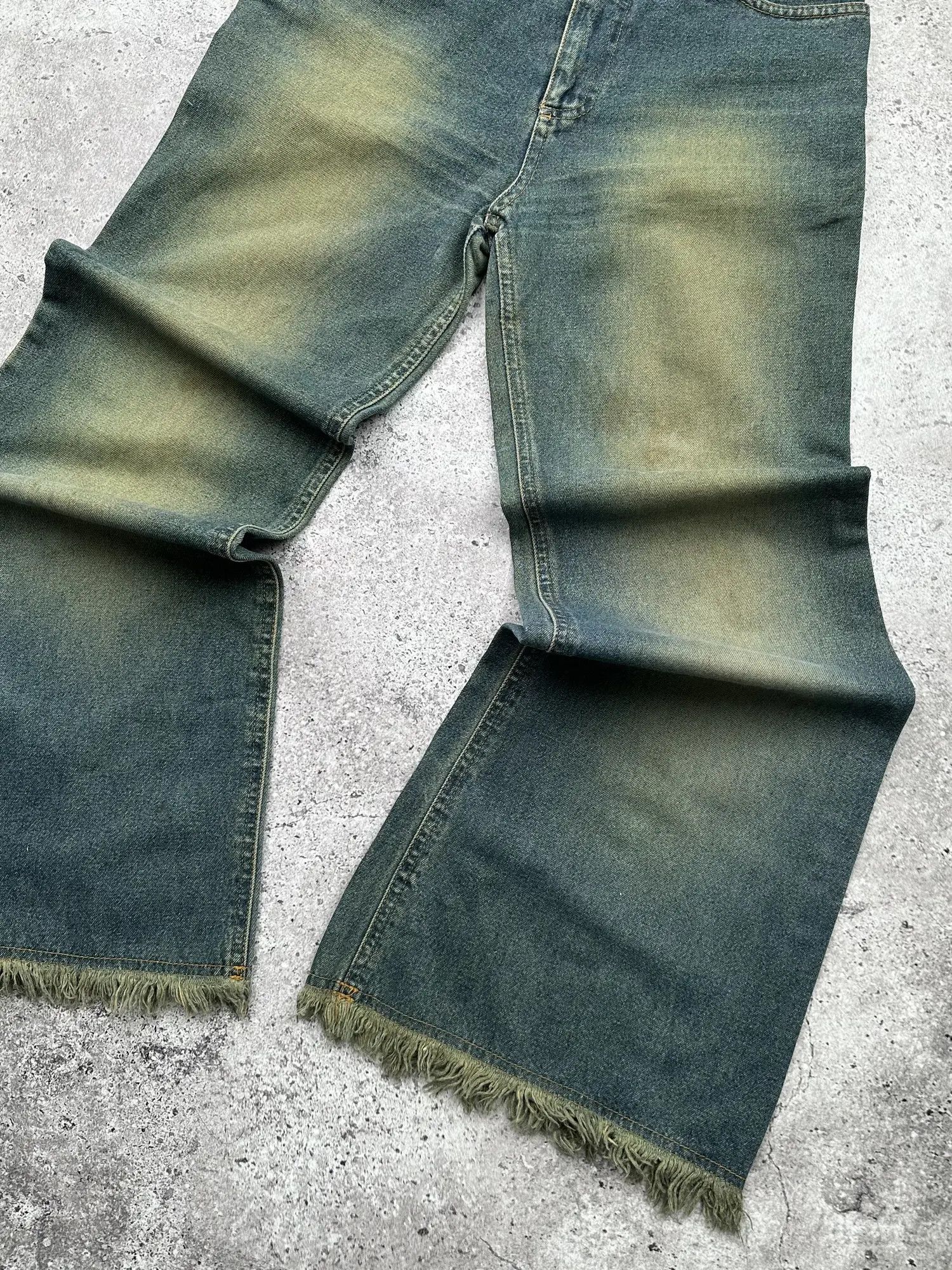 Japanese Brand Vintage Faded Flare Jeans C342(V617) Size 25" / US 0 / IT 36 - 4 Thumbnail