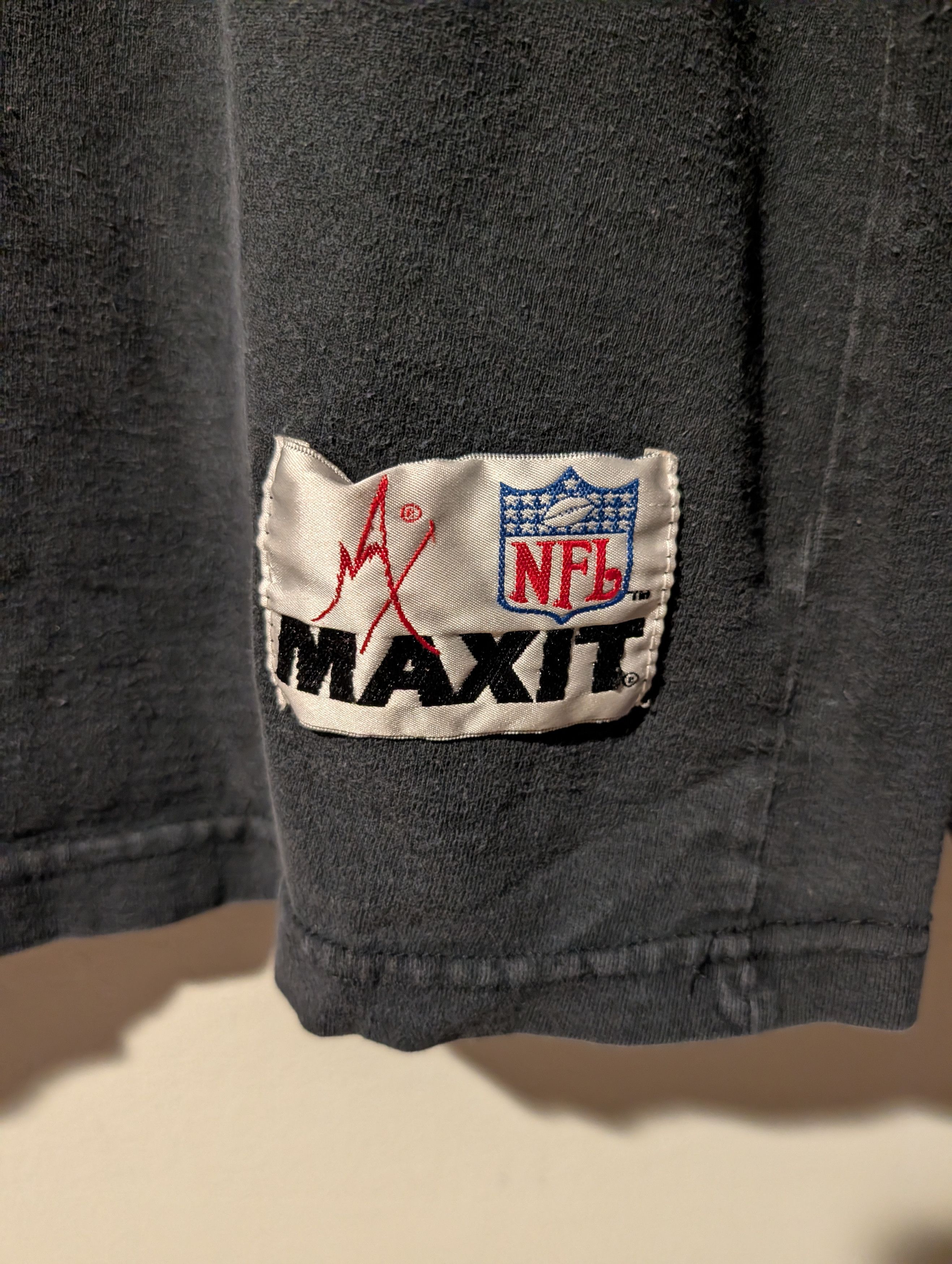 NFL VTG Pittsburgh Steelers Mock Neck Shirt Black Maxit NFL L Size US L / EU 52-54 / 3 - 2 Thumbnail