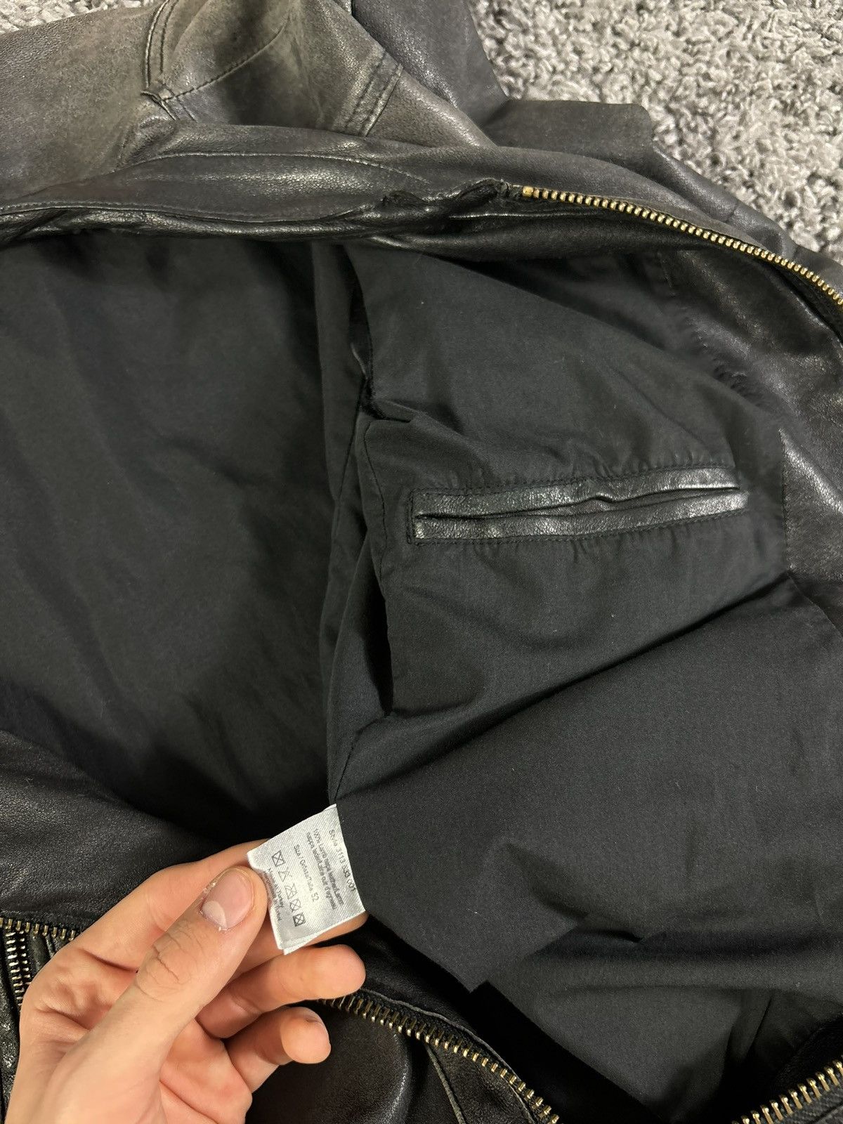 Vintage Vintage Real Leather Asymmetrical Motorcycle Jacket Black Size US L / EU 52-54 / 3 - 12 Thumbnail