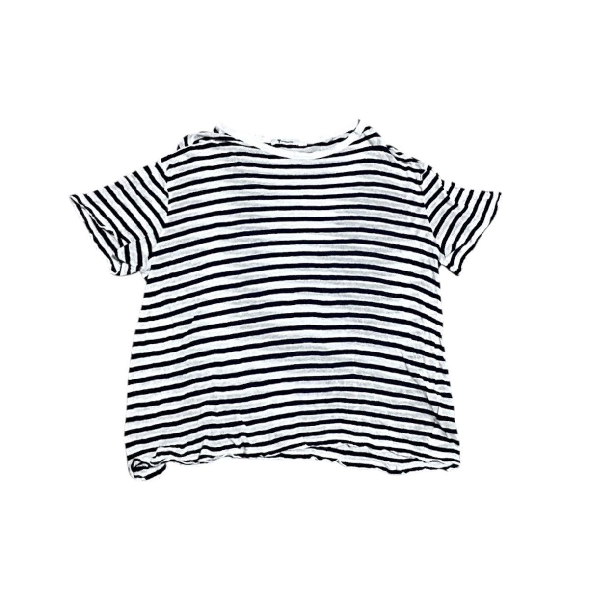 Alexander Wang Women’s T by Alexander Wang Short Sleeve Striped T-shirt Size L / US 10 / IT 46 - 1 Thumbnail